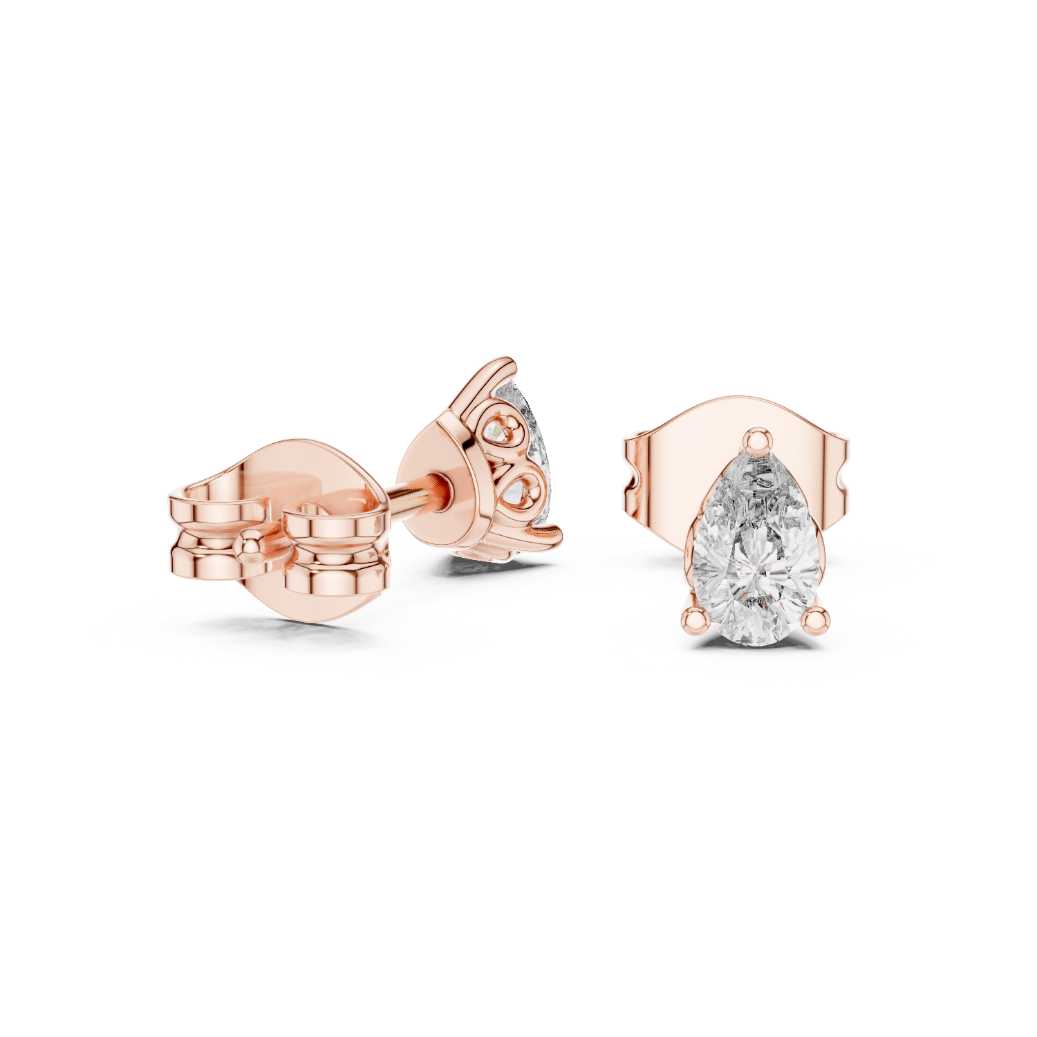 Graceful Sparkle: Pear-Cut Diamonds