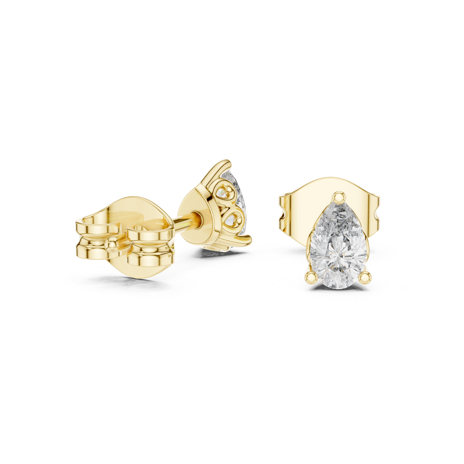 Graceful Sparkle: Pear-Cut Diamonds