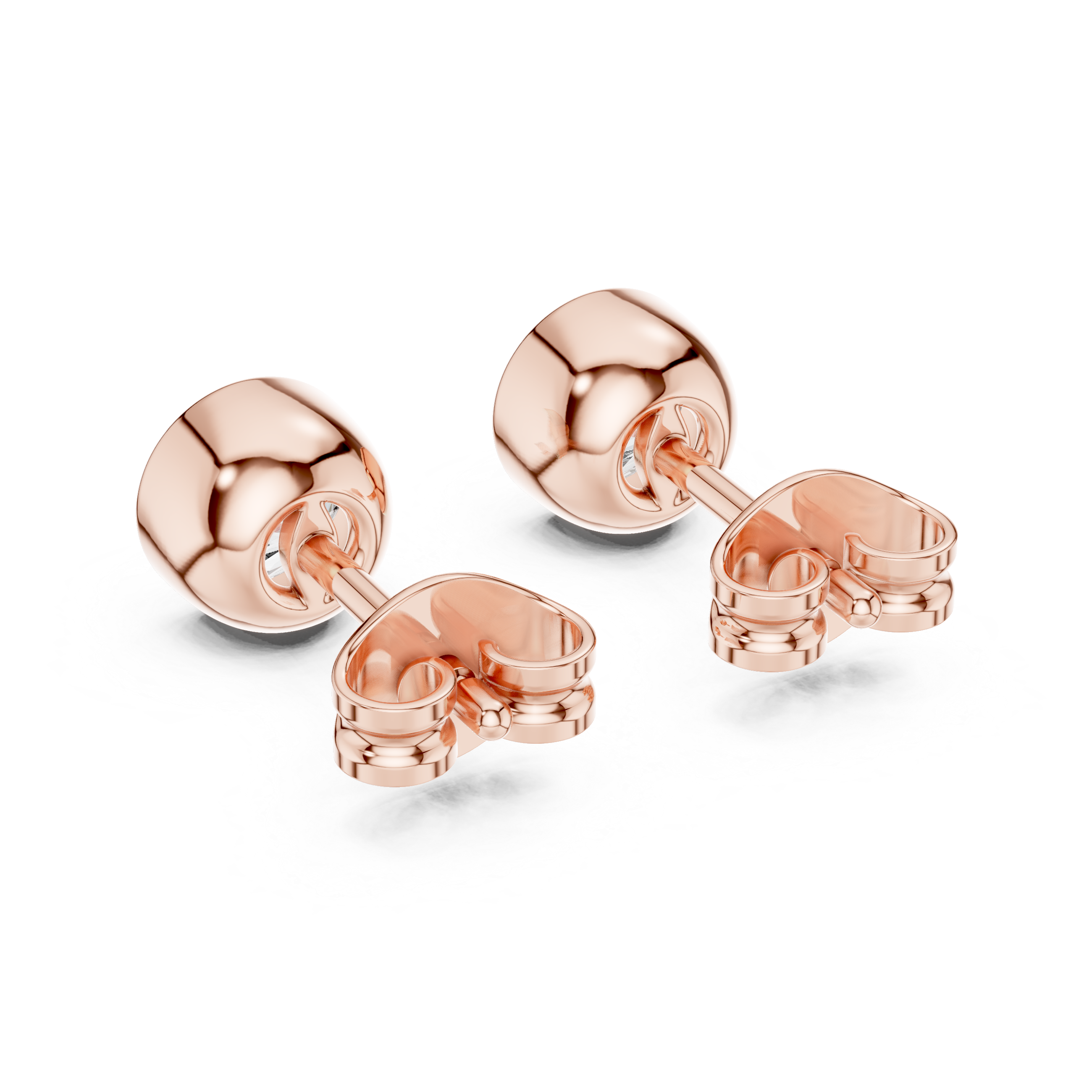 Solitaire Stud Earrings