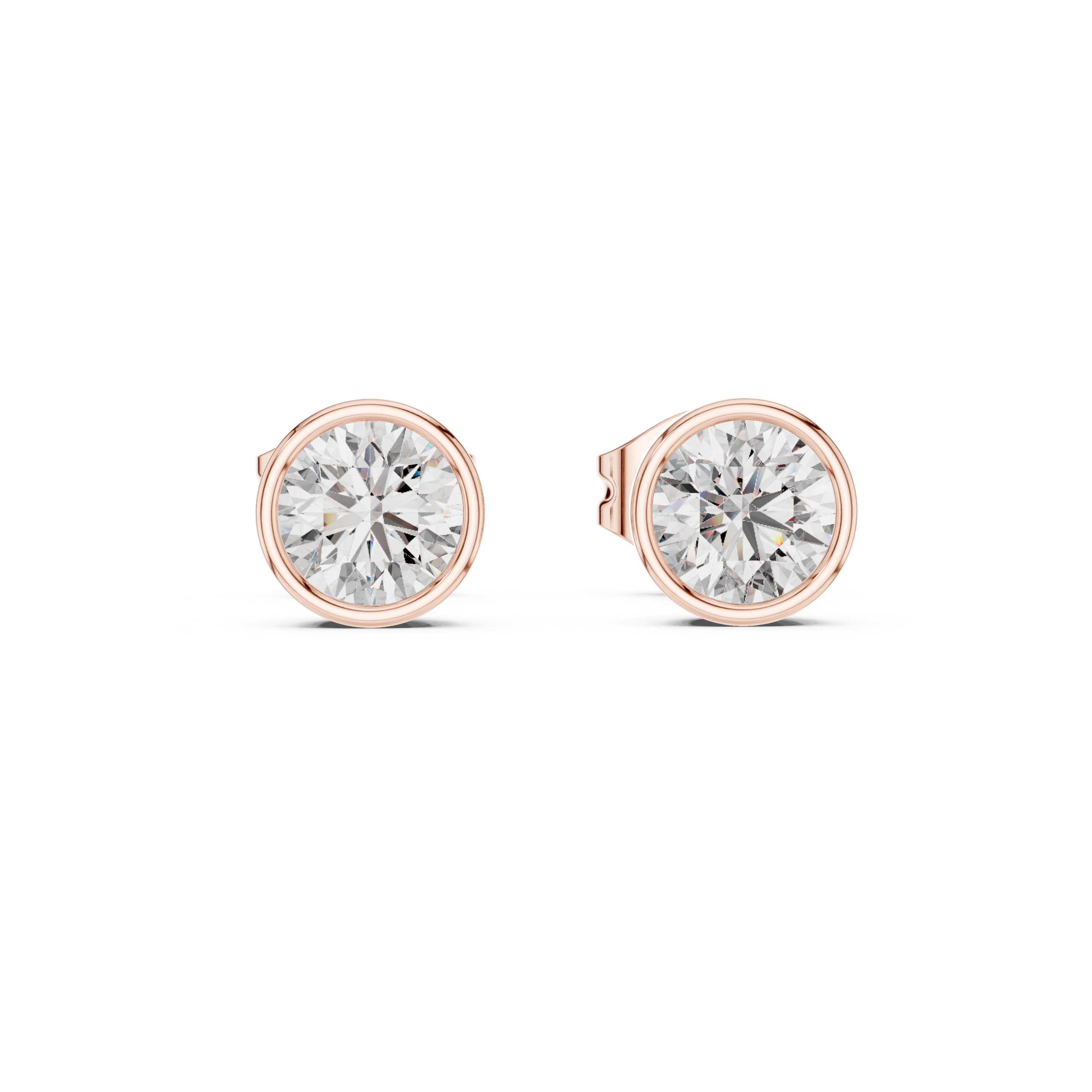 Solitaire Stud Earrings