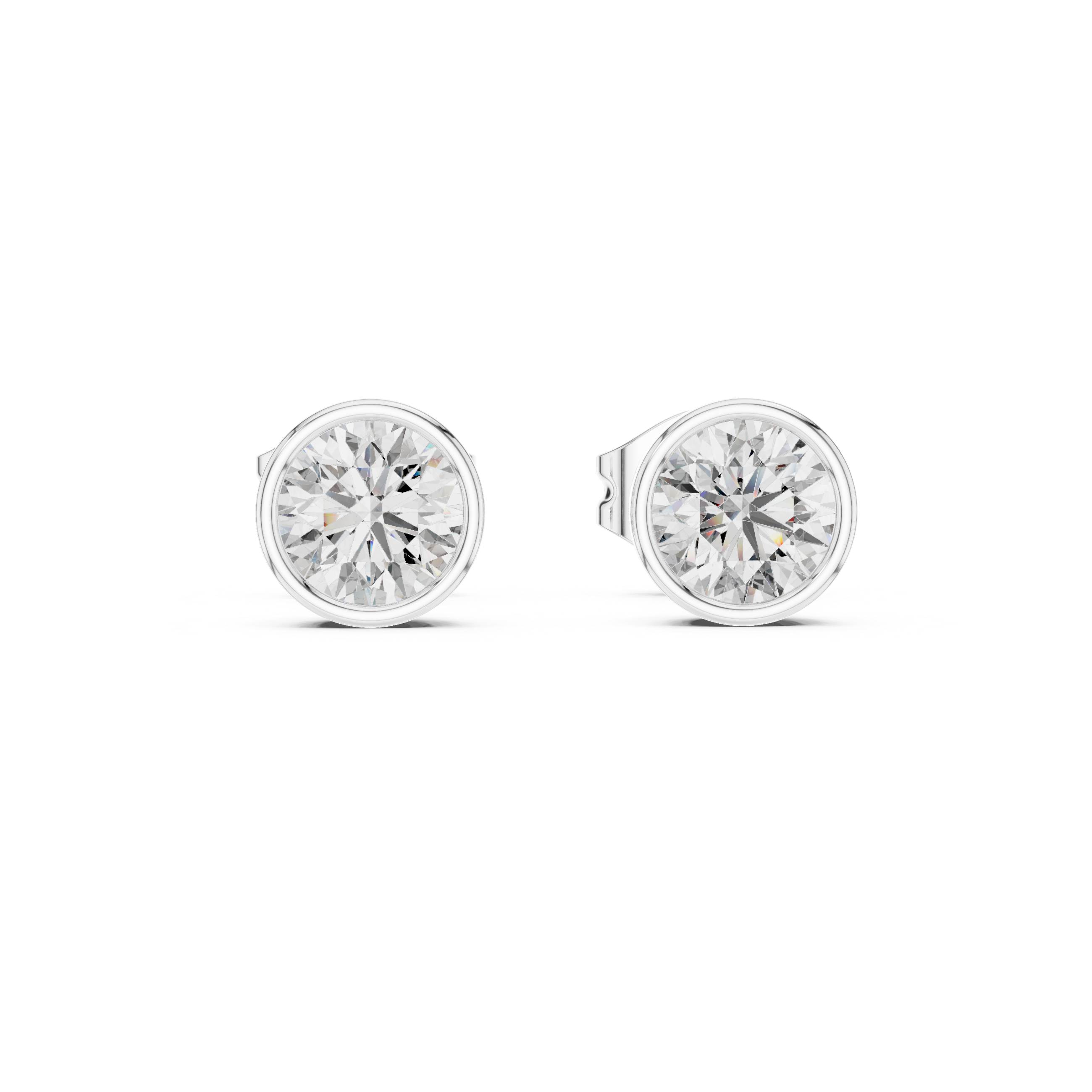 Solitaire Stud Earrings