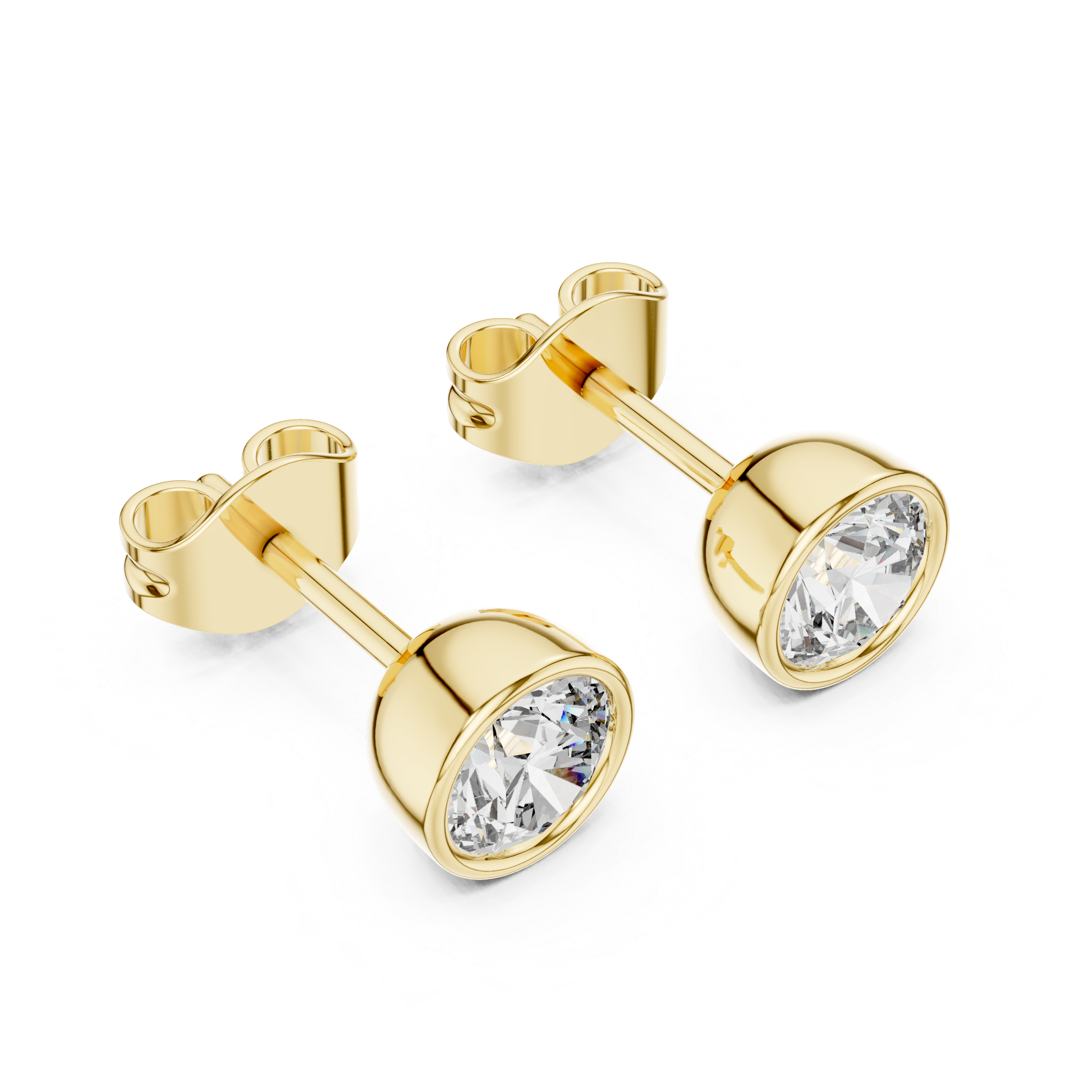 Solitaire Stud Earrings