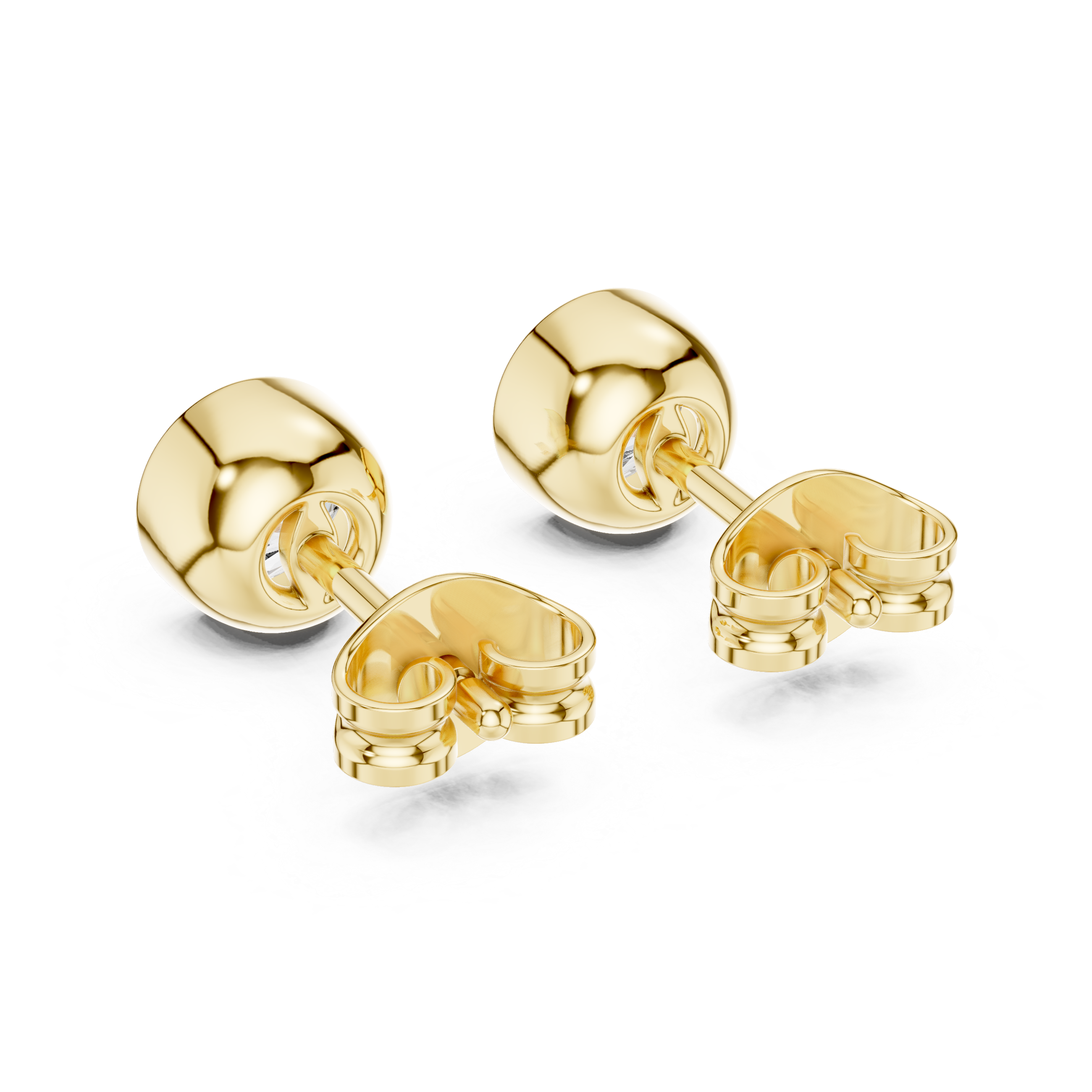 Solitaire Stud Earrings