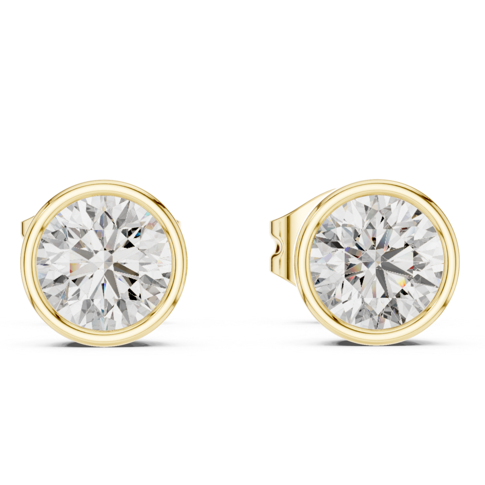 Solitaire Stud Earrings