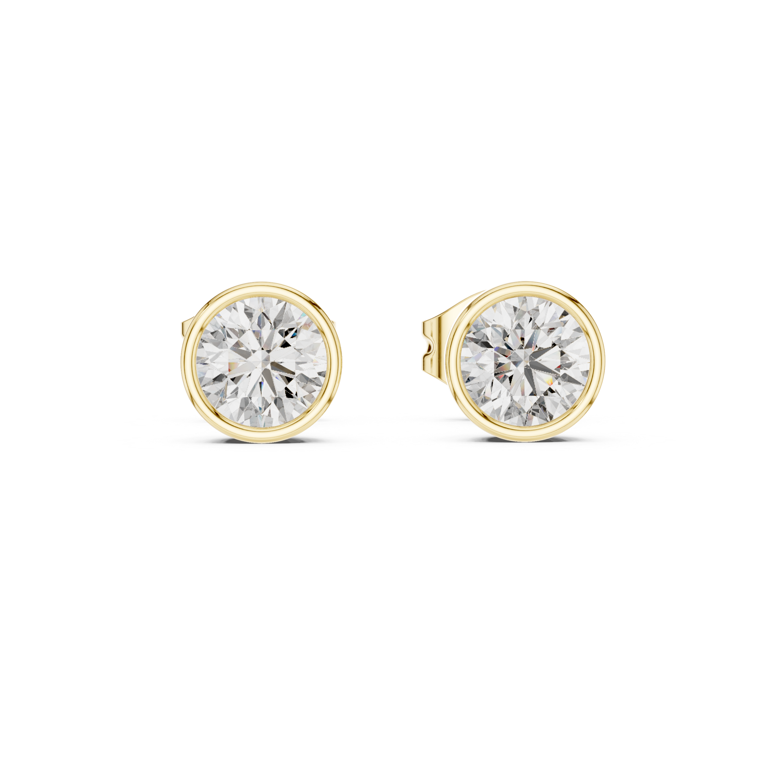 Solitaire Stud Earrings