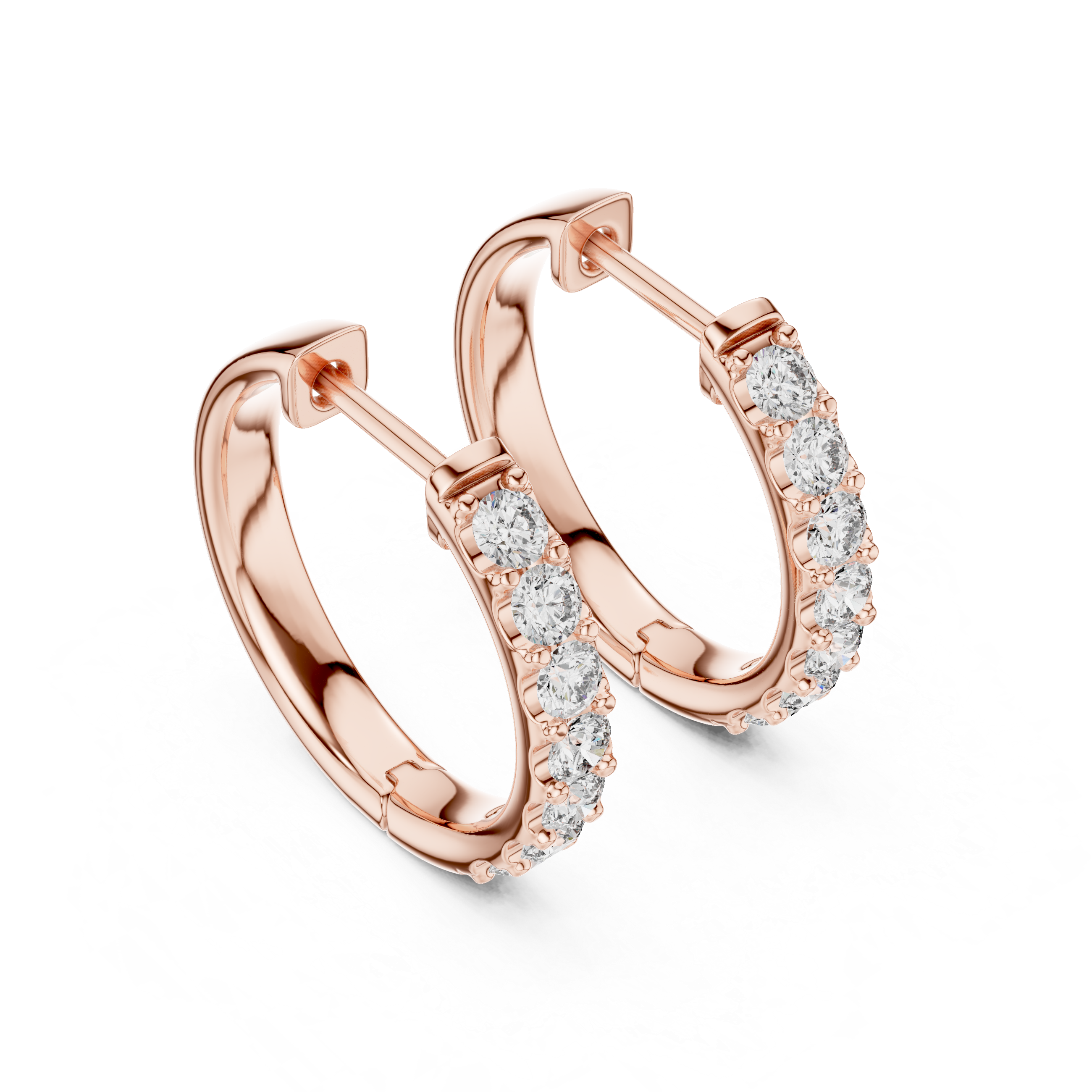 Dazzling Diamond Cascade Hoops