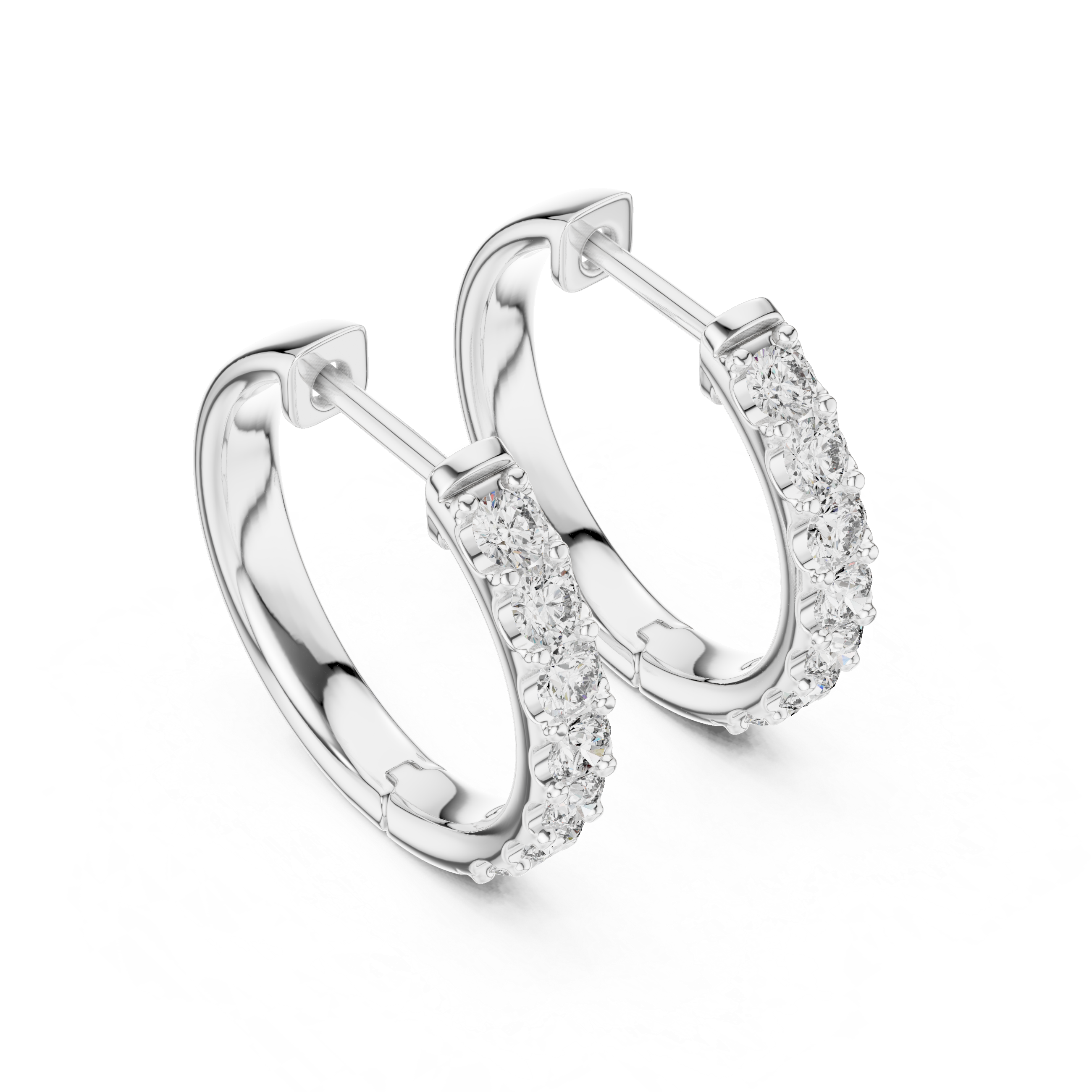 Dazzling Diamond Cascade Hoops