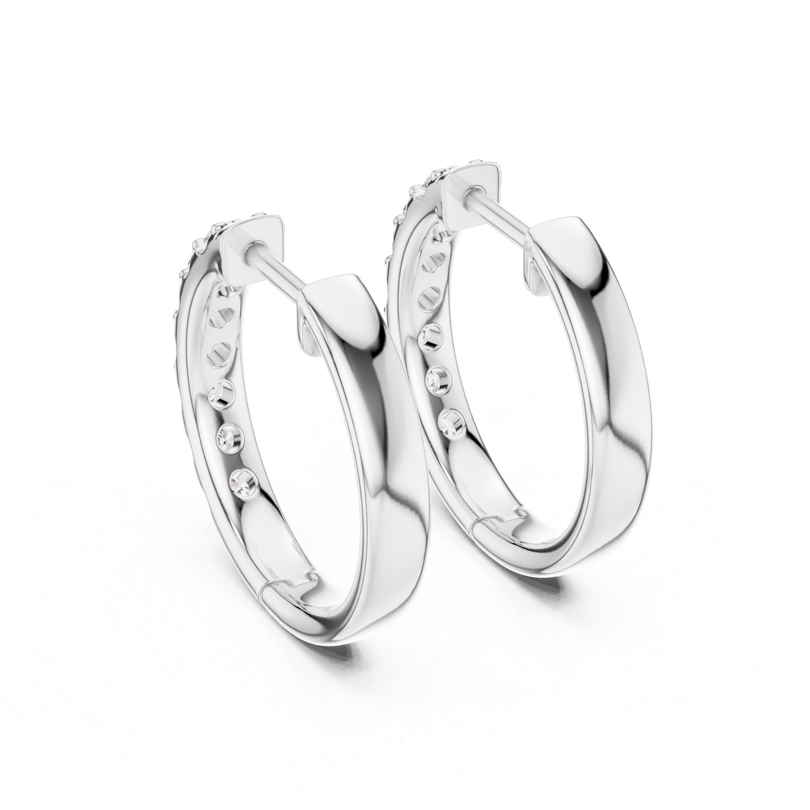 Dazzling Diamond Cascade Hoops