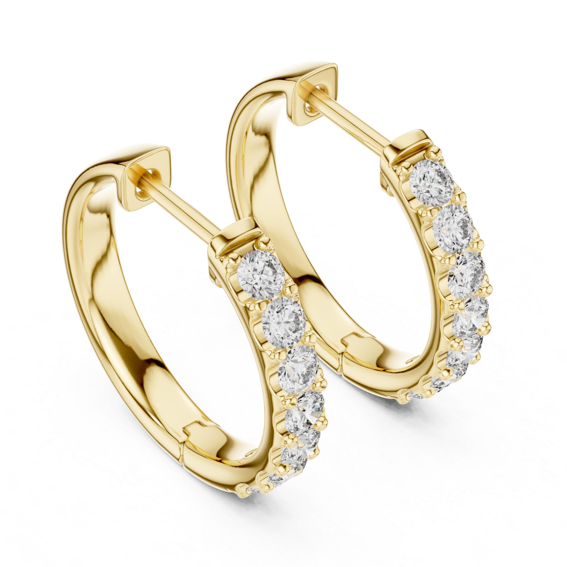Dazzling Diamond Cascade Hoops
