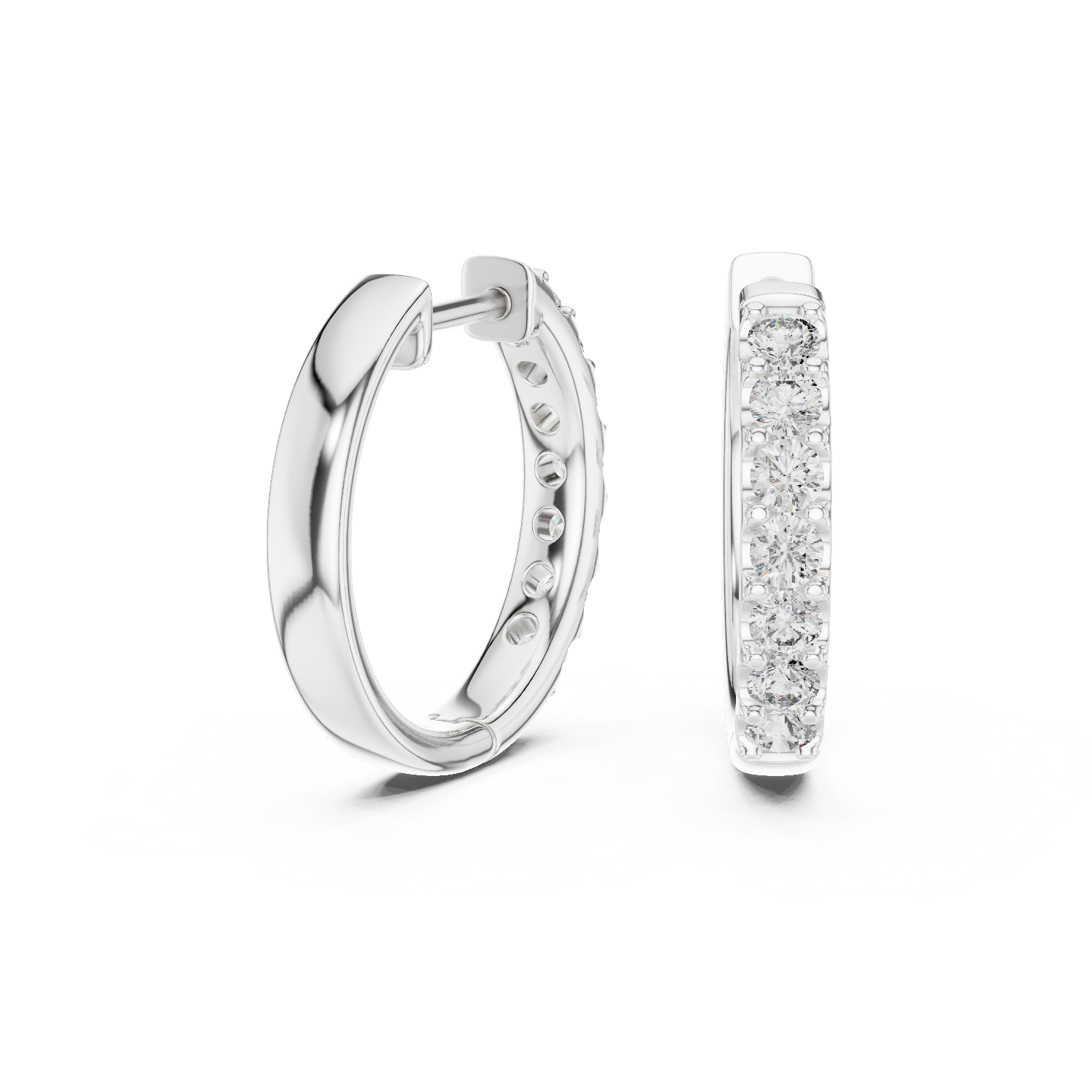 Dazzling Diamond Cascade Hoops