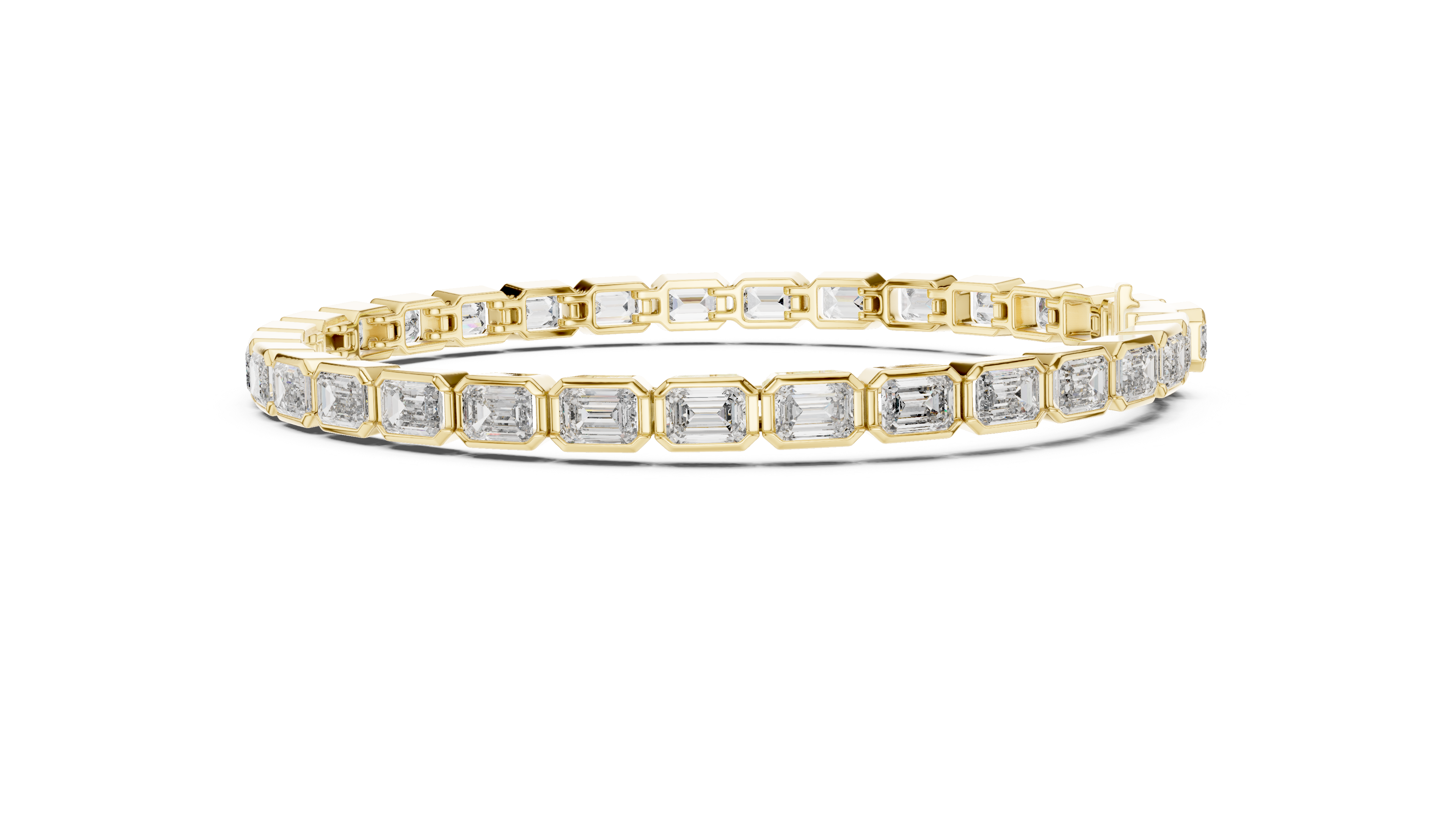 Regal Emerald-Cut Diamond Bracelet