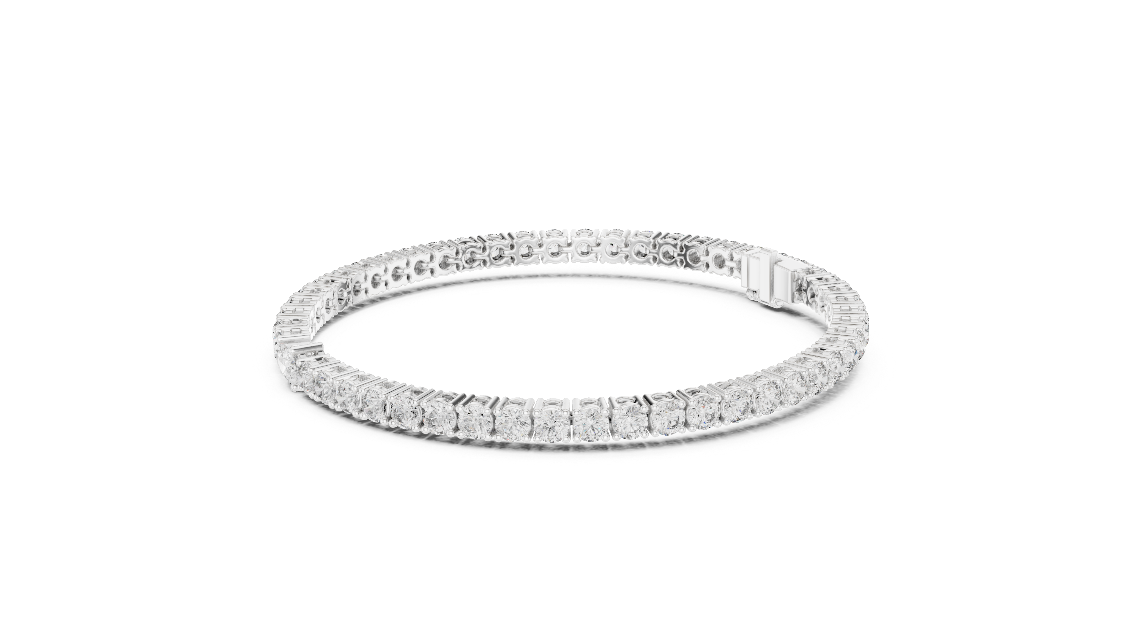Pear-Shaped Center Diamond Tennis Bracelet