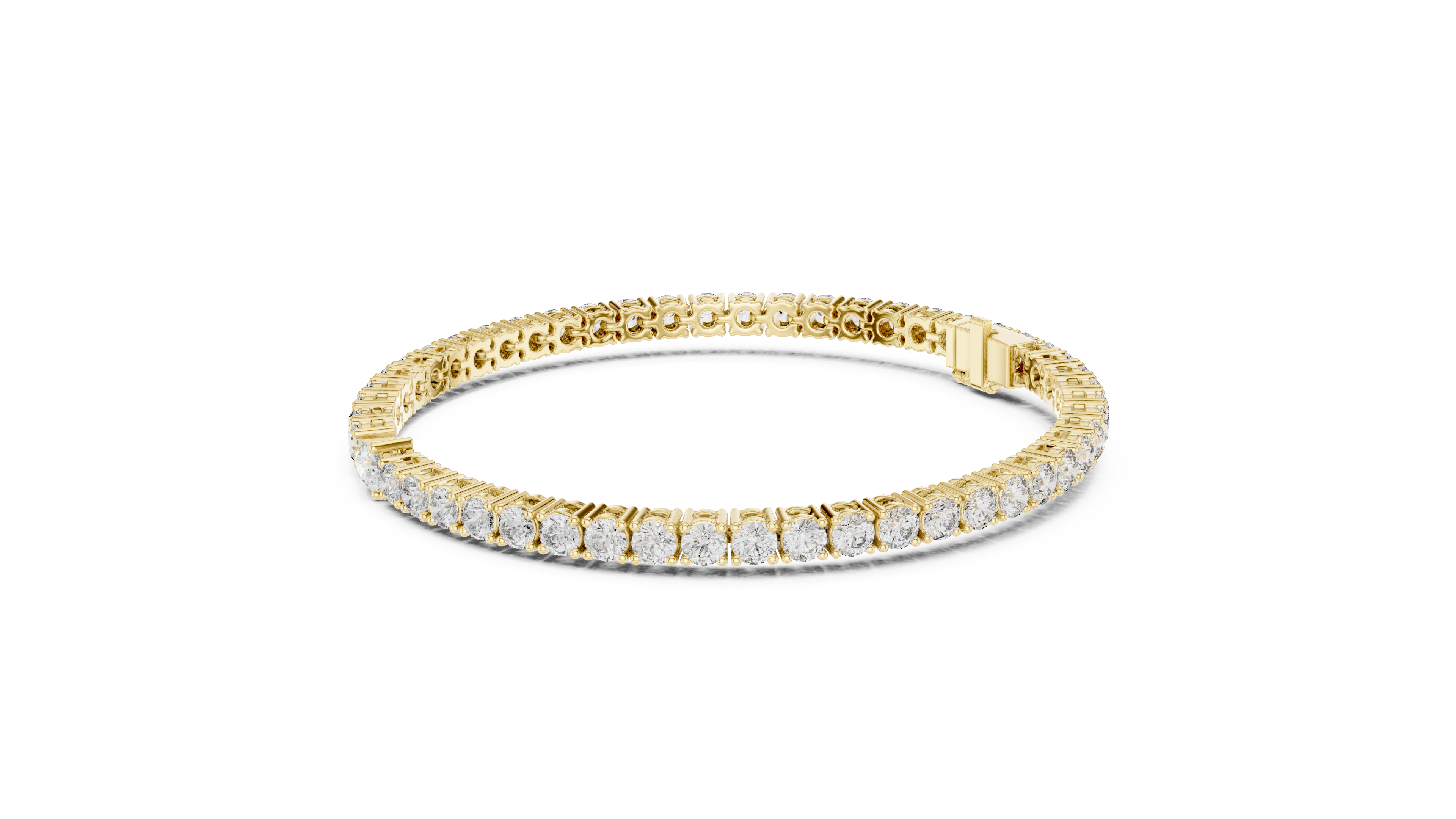 Pear-Shaped Center Diamond Tennis Bracelet