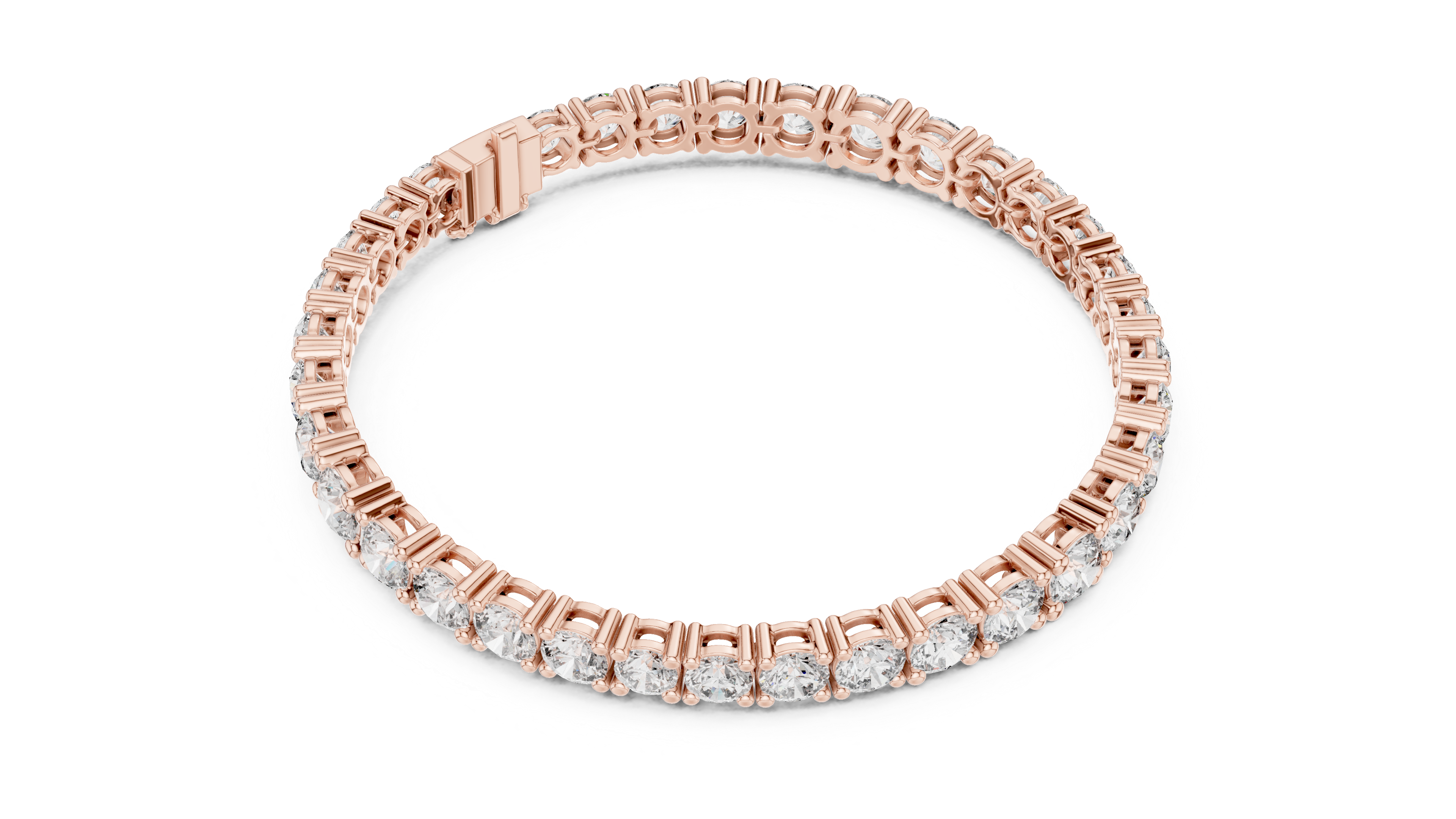 Diamond Tennis Bracelet with Prong Setting