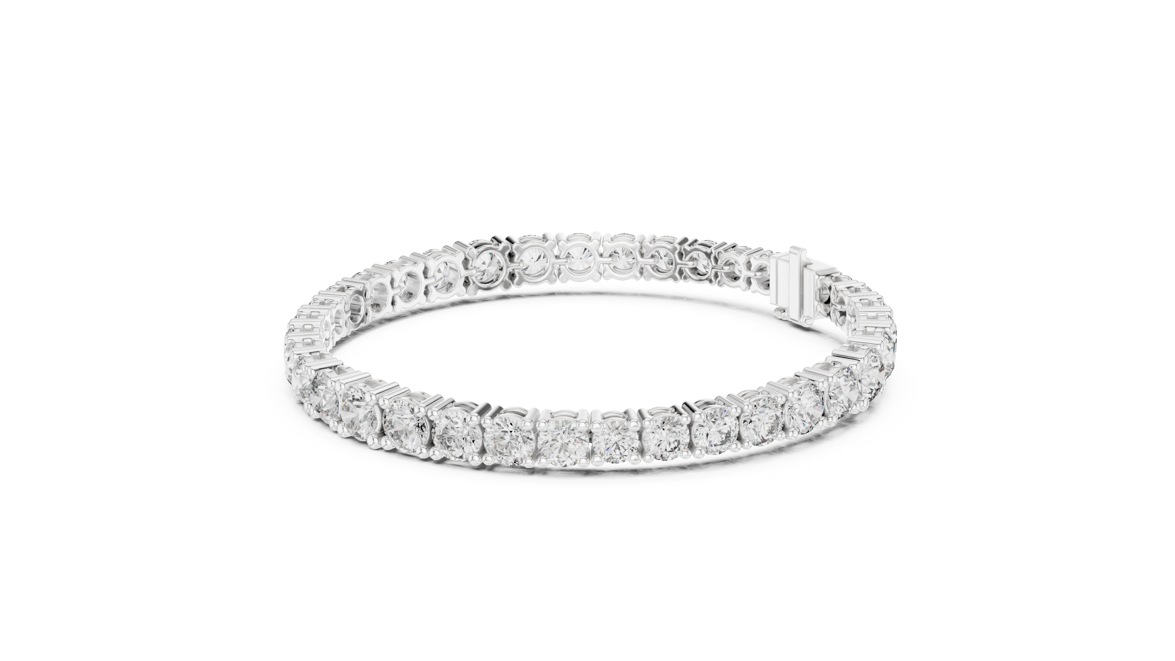 Diamond Tennis Bracelet with Prong Setting