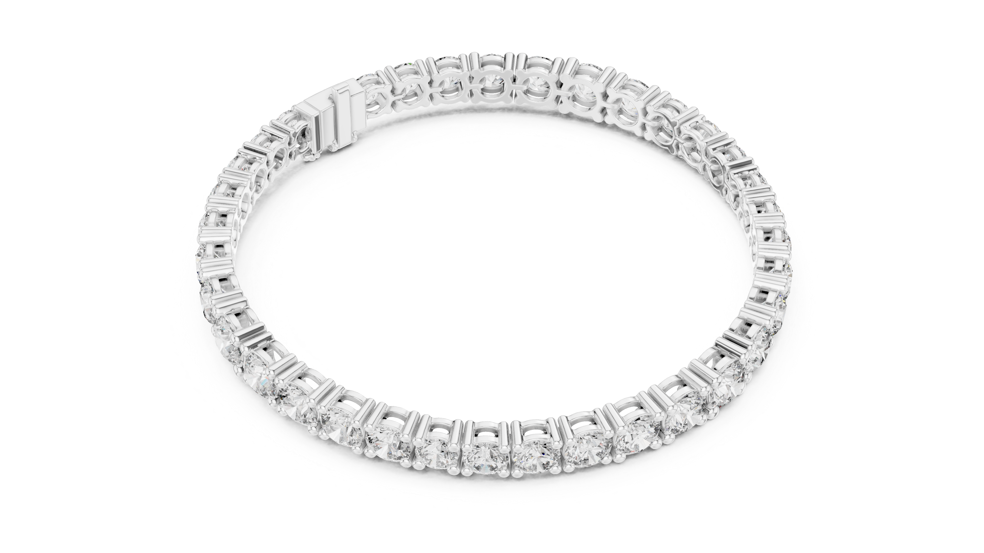 Diamond Tennis Bracelet with Prong Setting