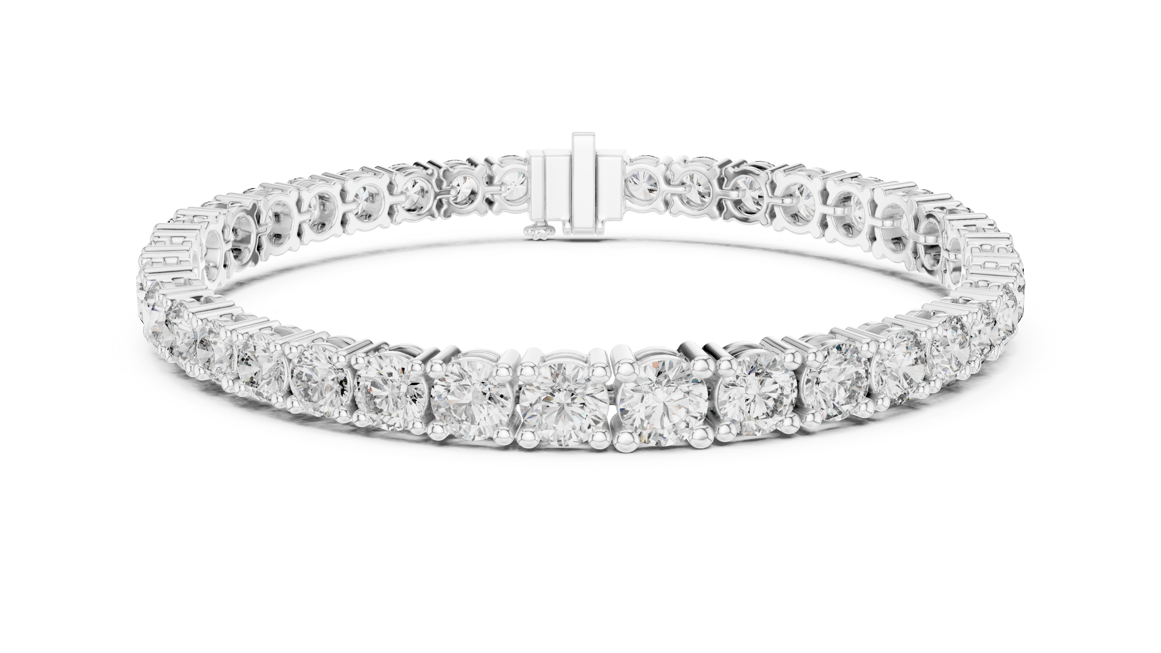 Diamond Tennis Bracelet with Prong Setting
