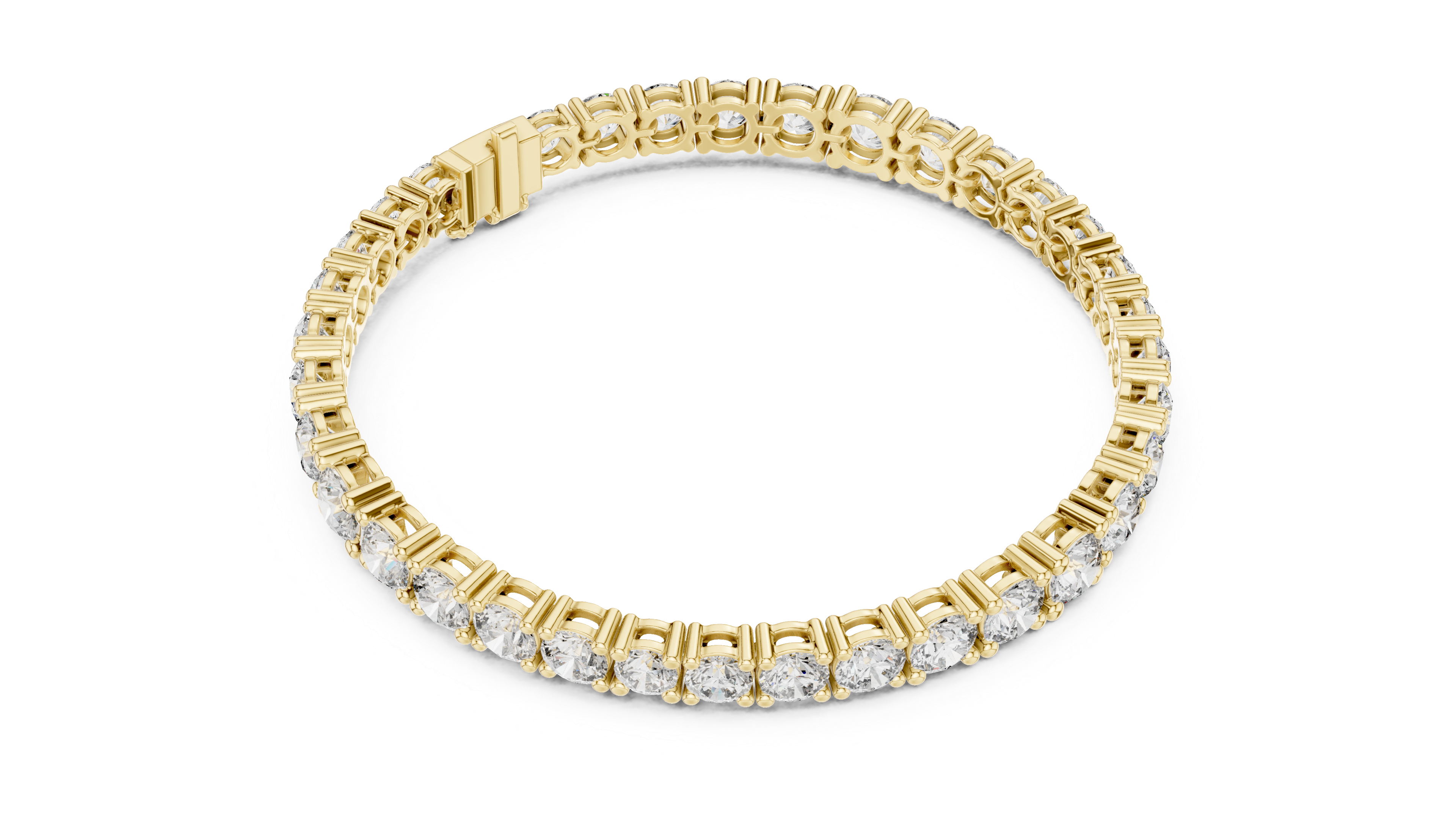 Diamond Tennis Bracelet with Prong Setting