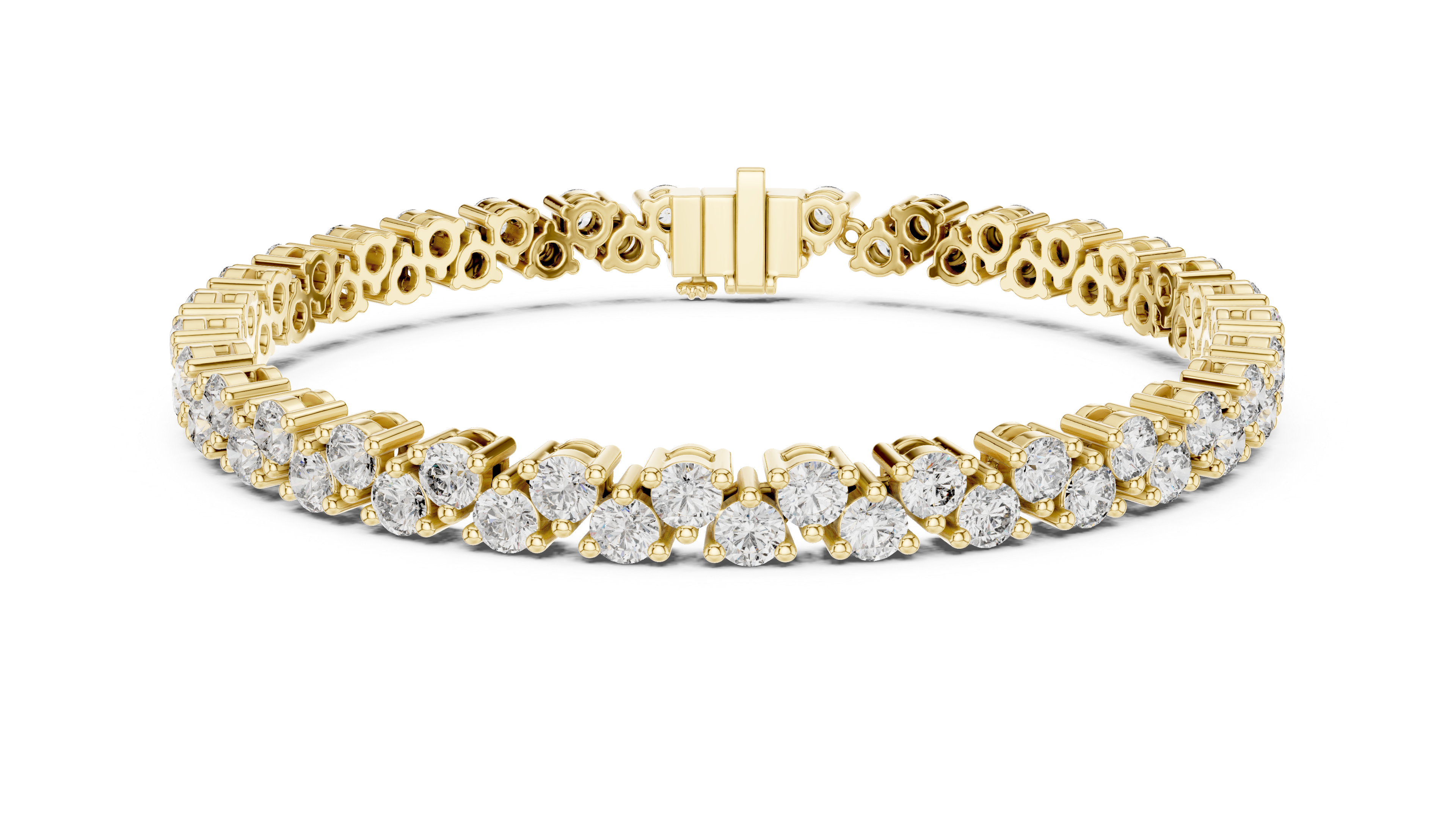 Floral-Inspired Diamond Tennis Bracelet