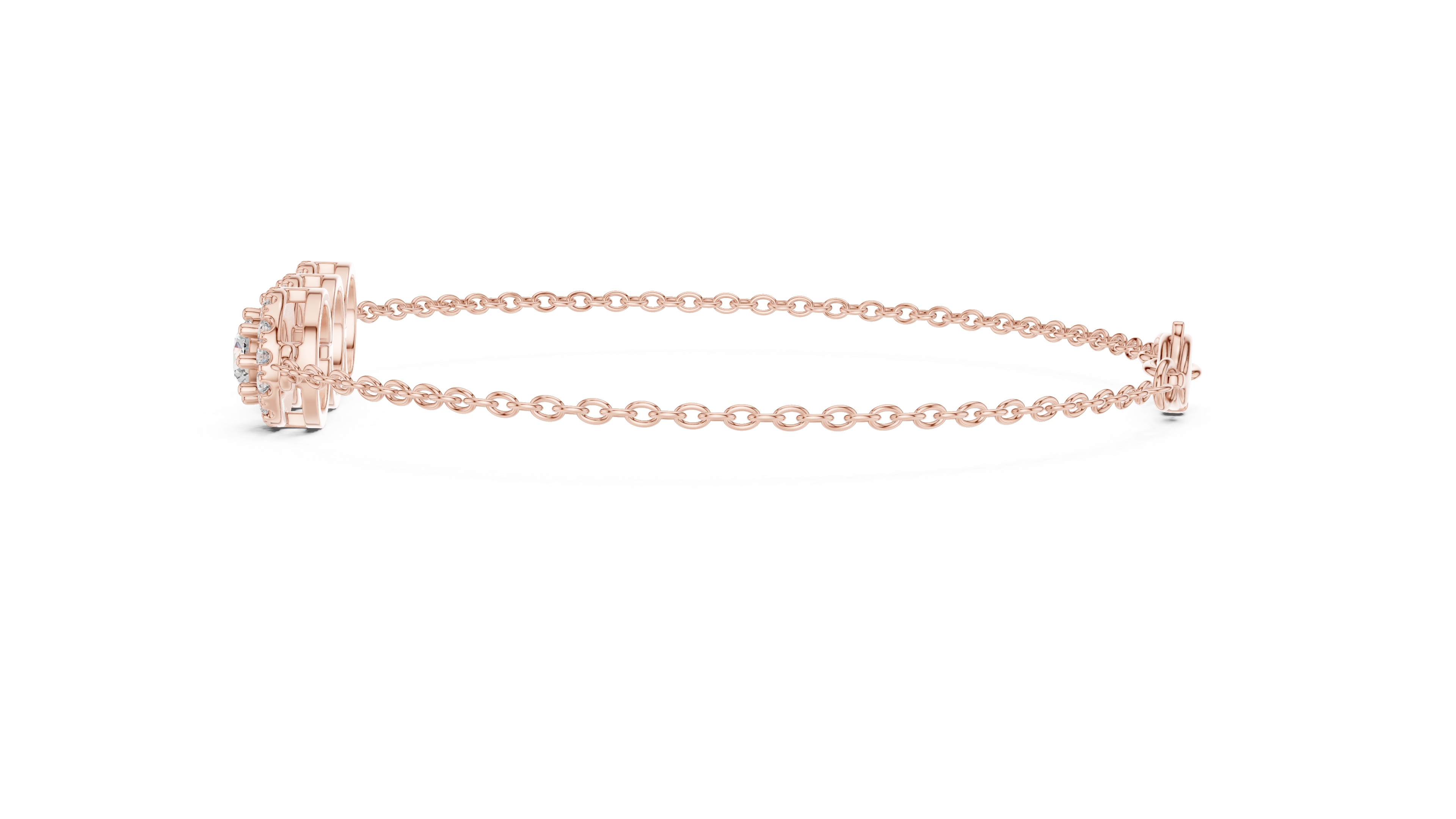 Timeless Trio Rose Gold Diamond Bracelet