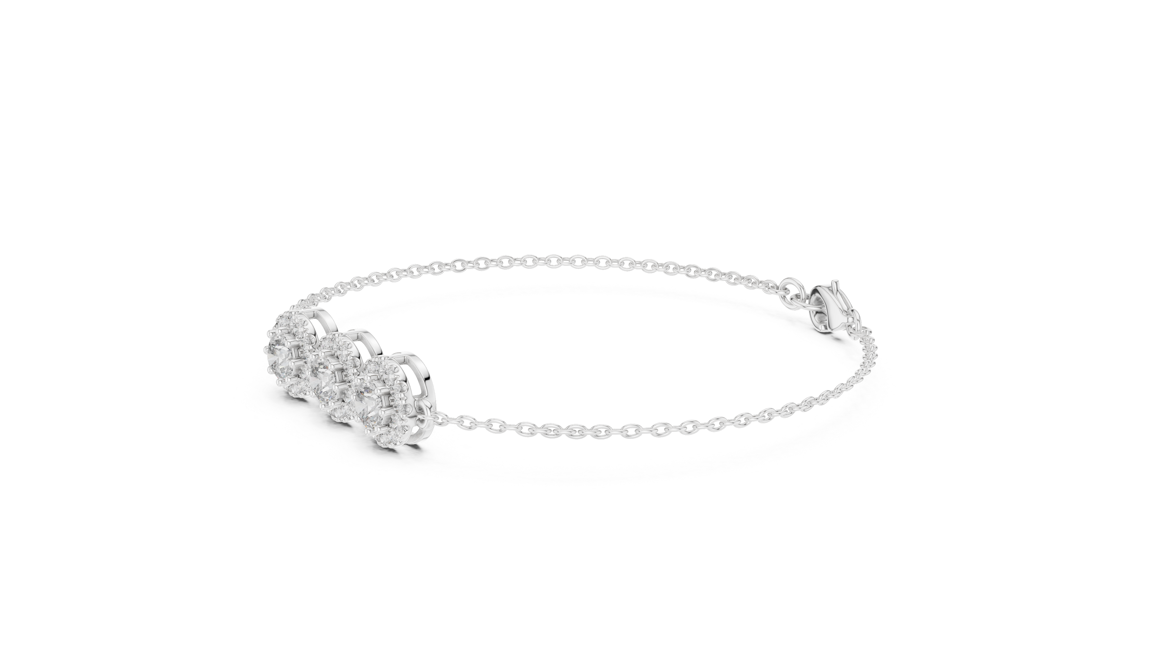 Timeless Trio Rose Gold Diamond Bracelet