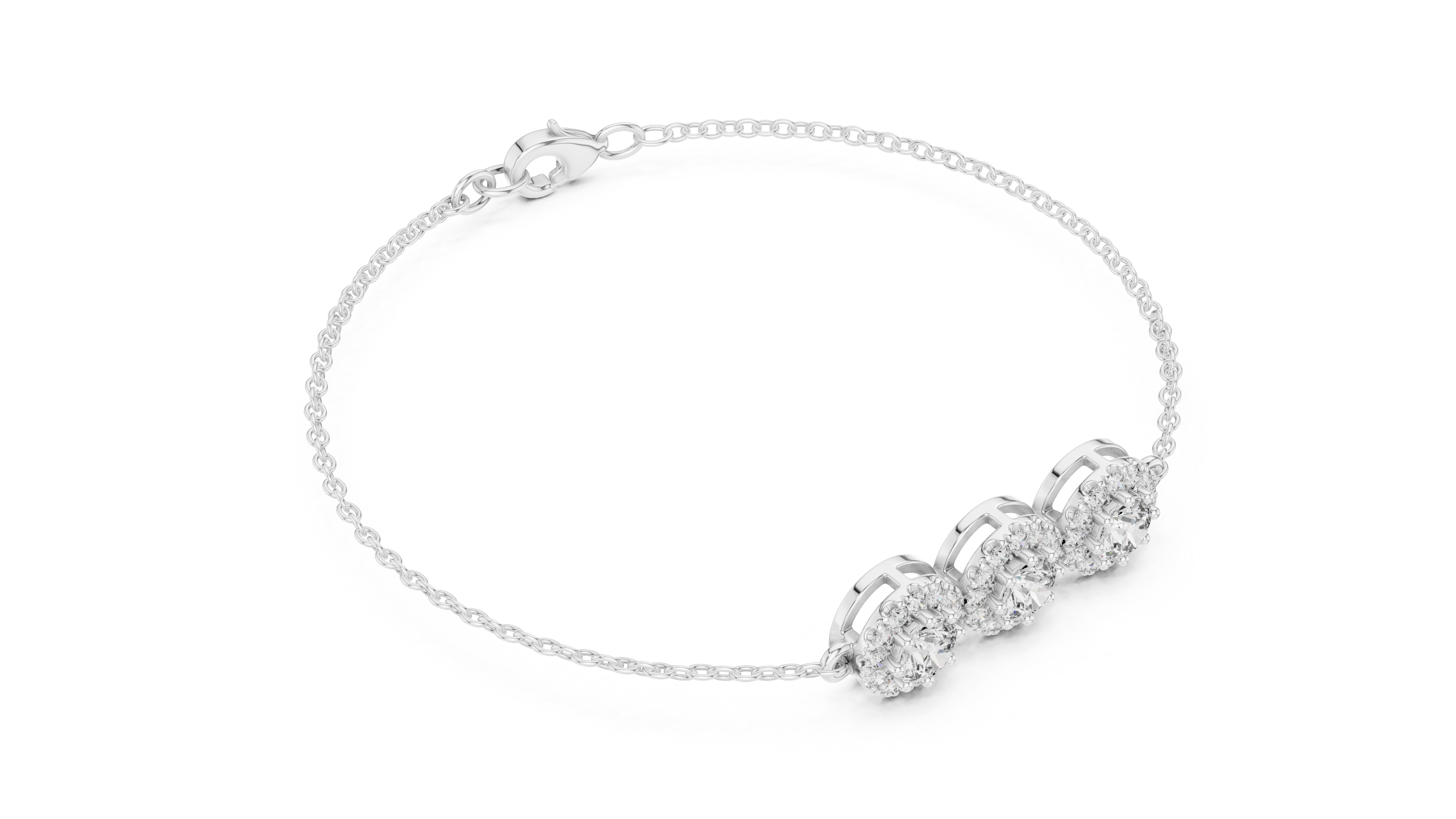 Timeless Trio Rose Gold Diamond Bracelet