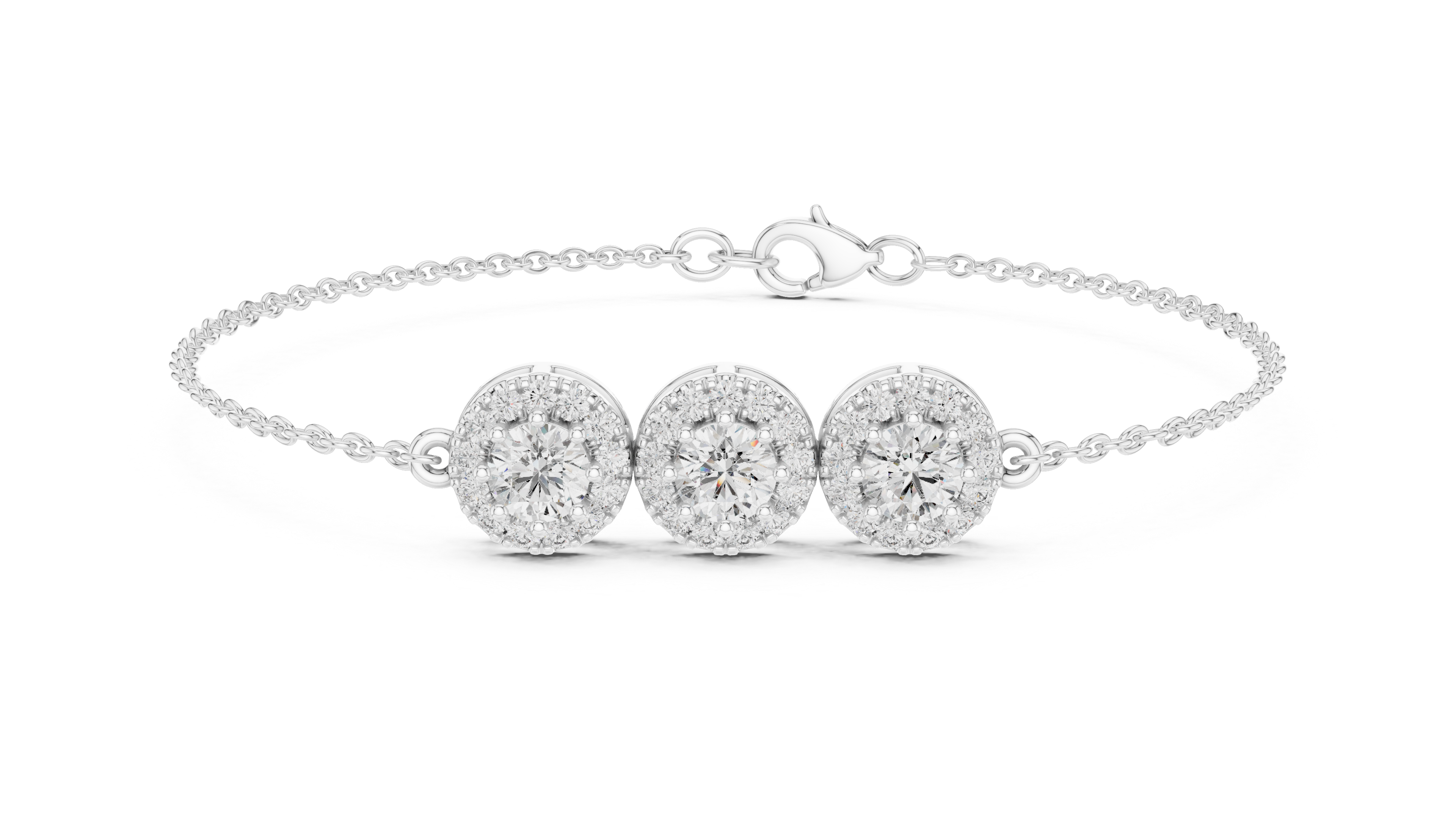 Timeless Trio Rose Gold Diamond Bracelet