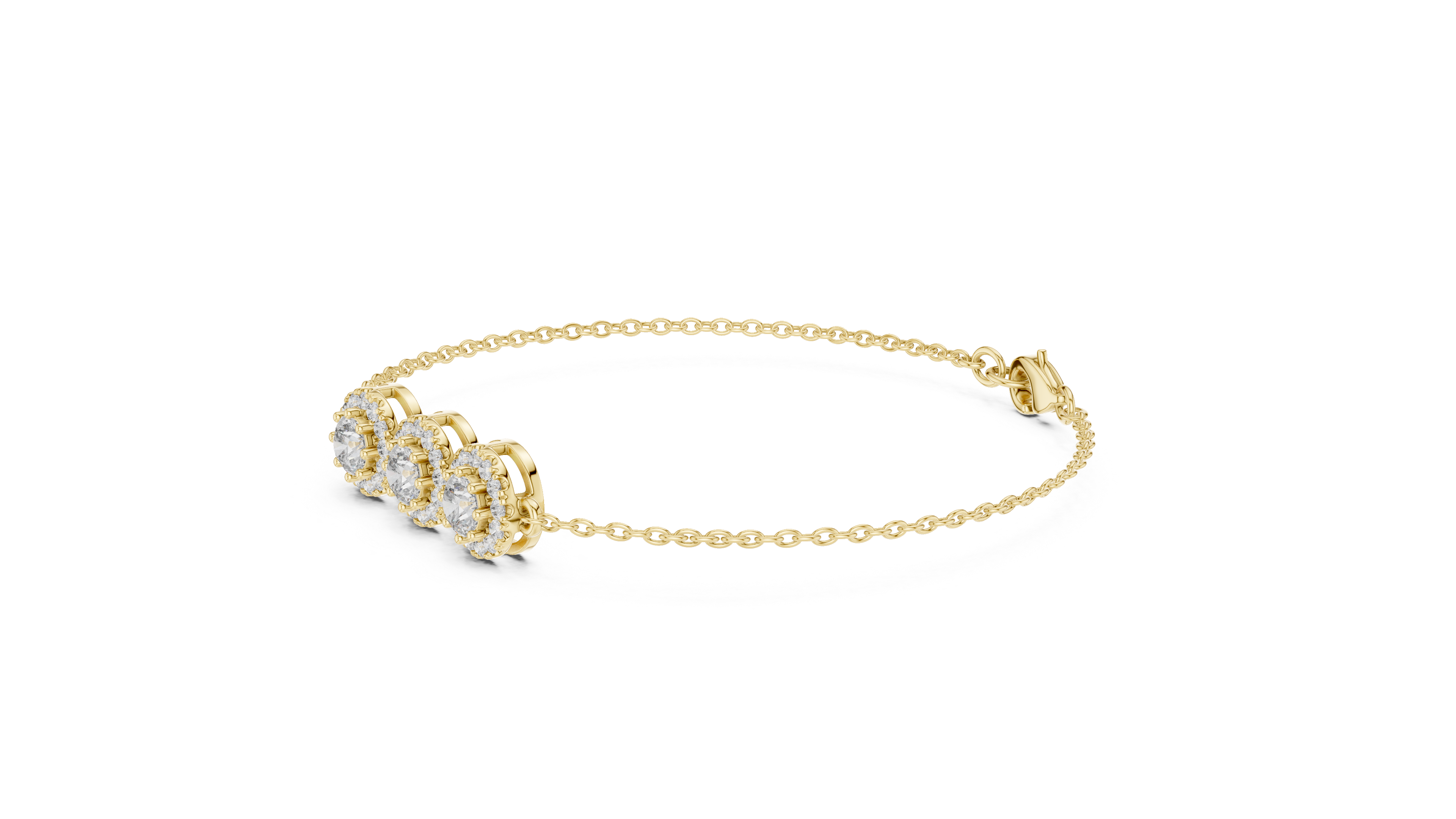 Timeless Trio Rose Gold Diamond Bracelet