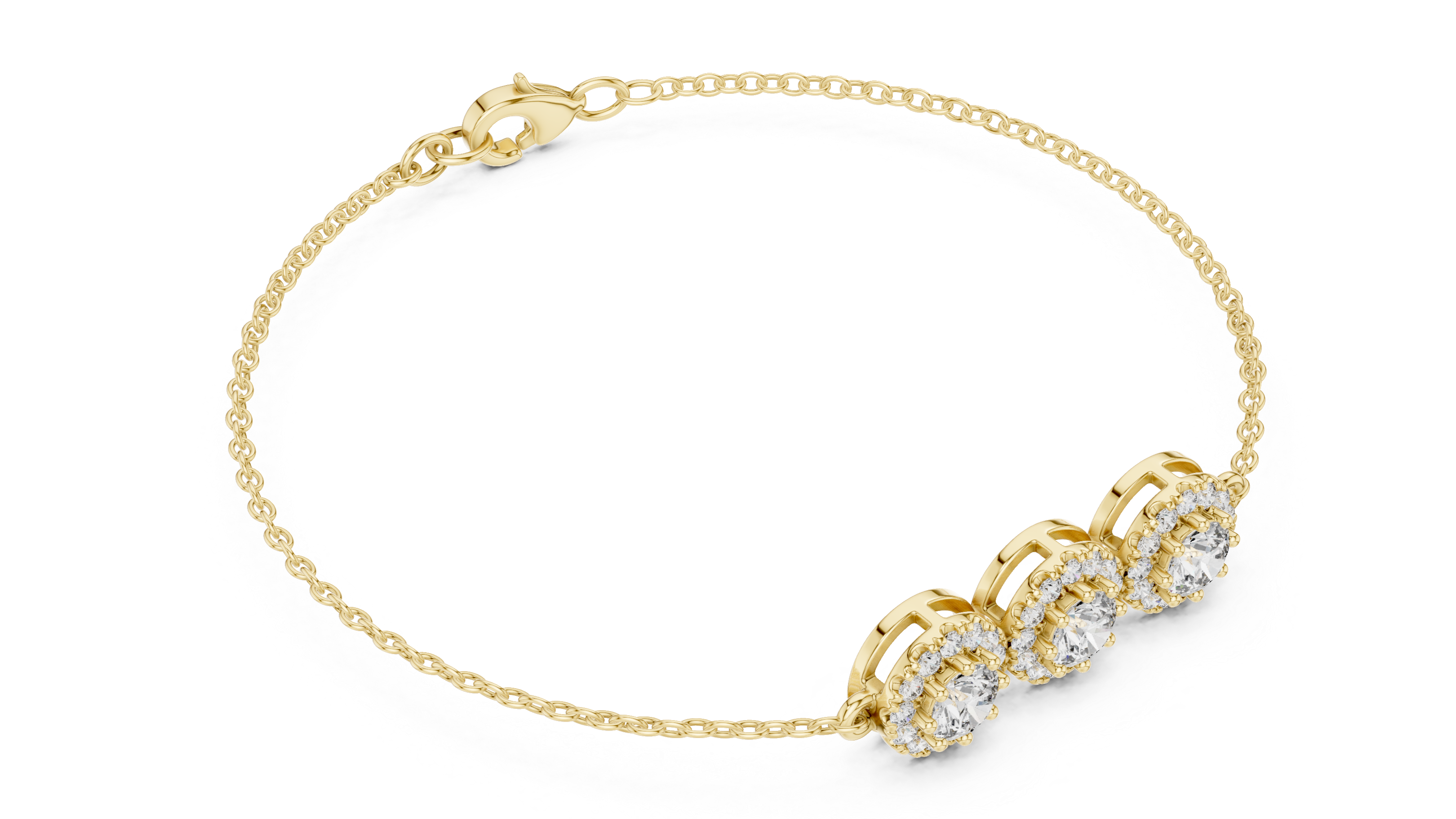 Timeless Trio Rose Gold Diamond Bracelet