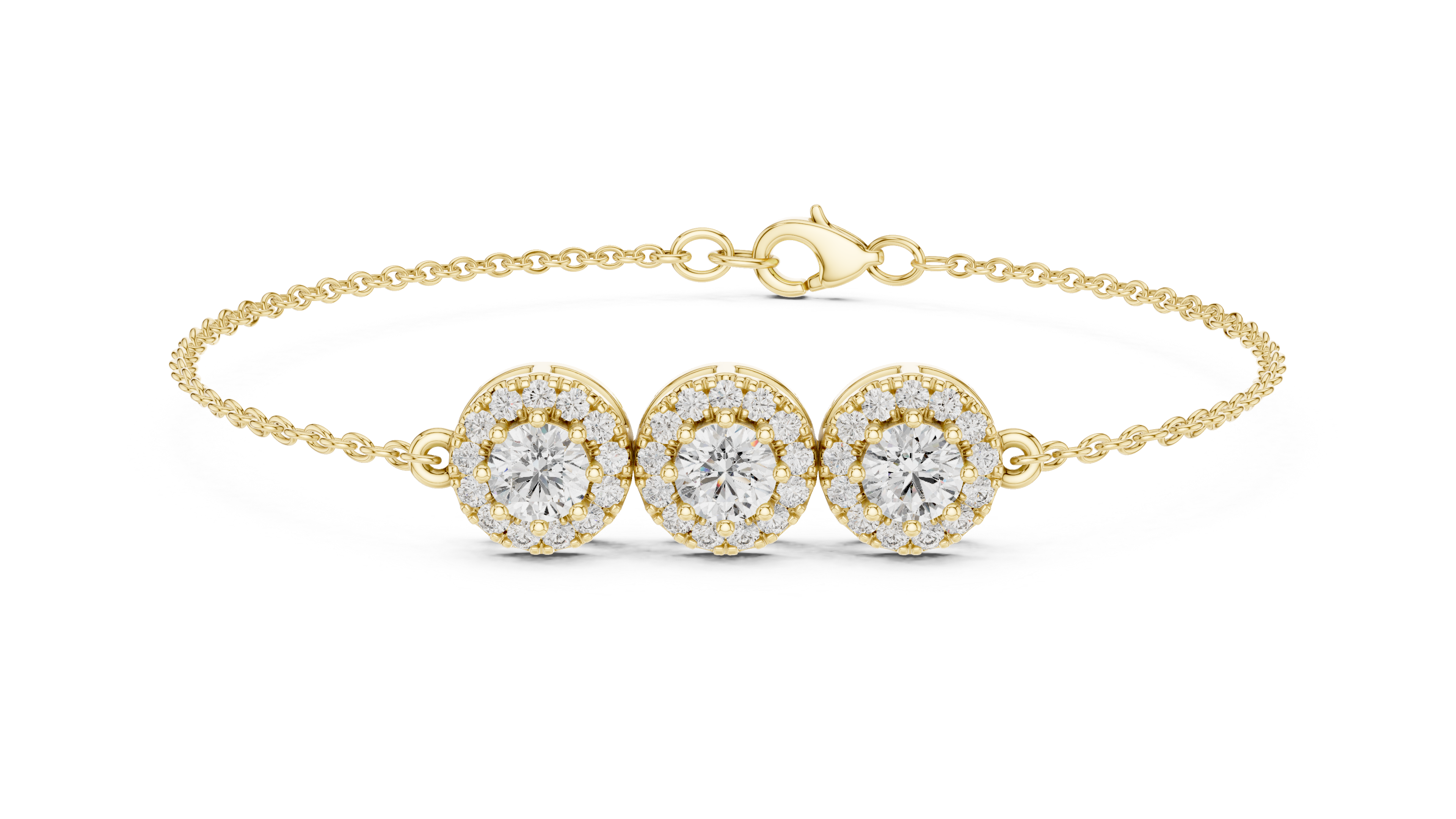 Timeless Trio Rose Gold Diamond Bracelet