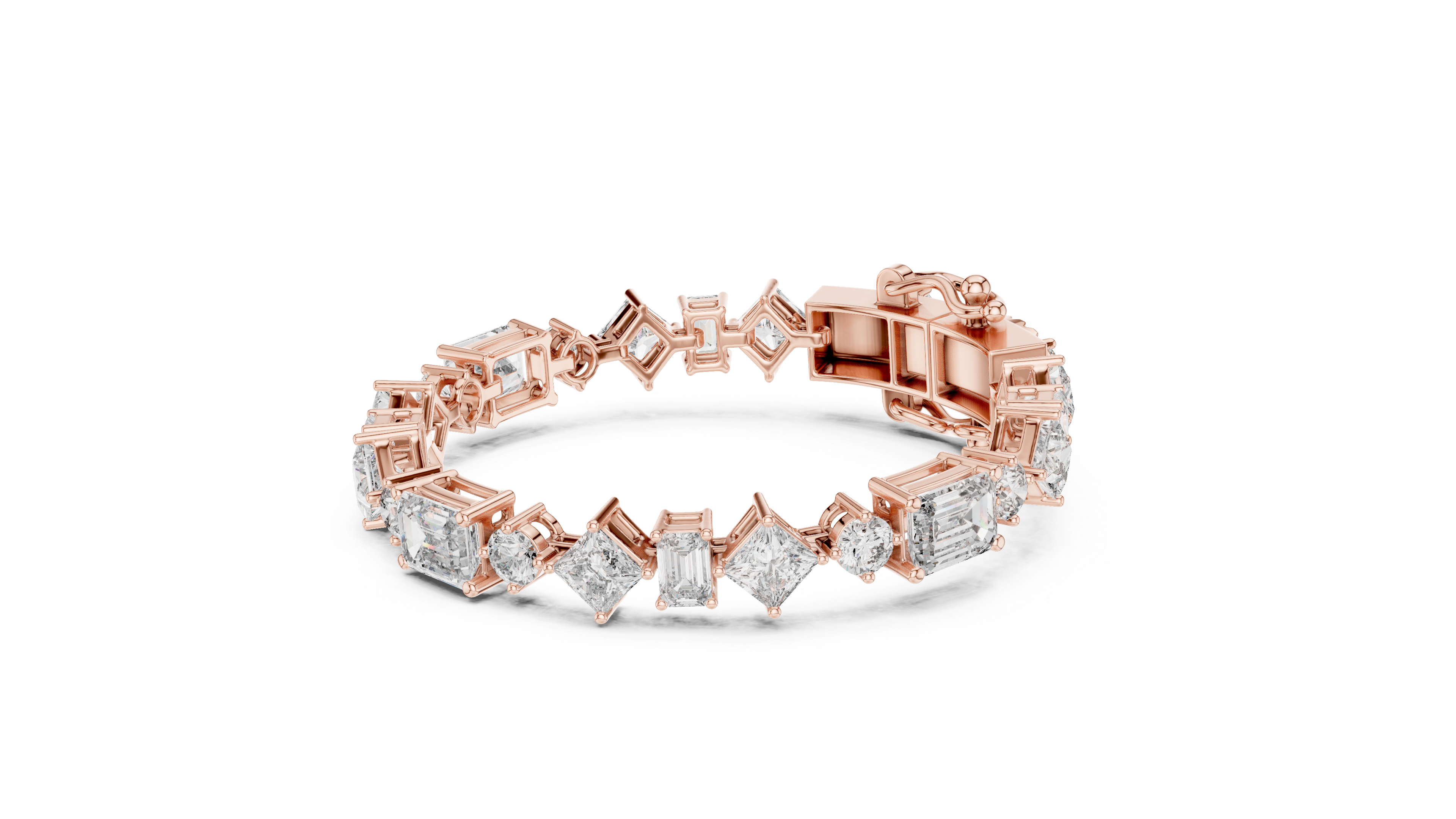Refined with Emerald, Asscher, and Round Cut Diamonds