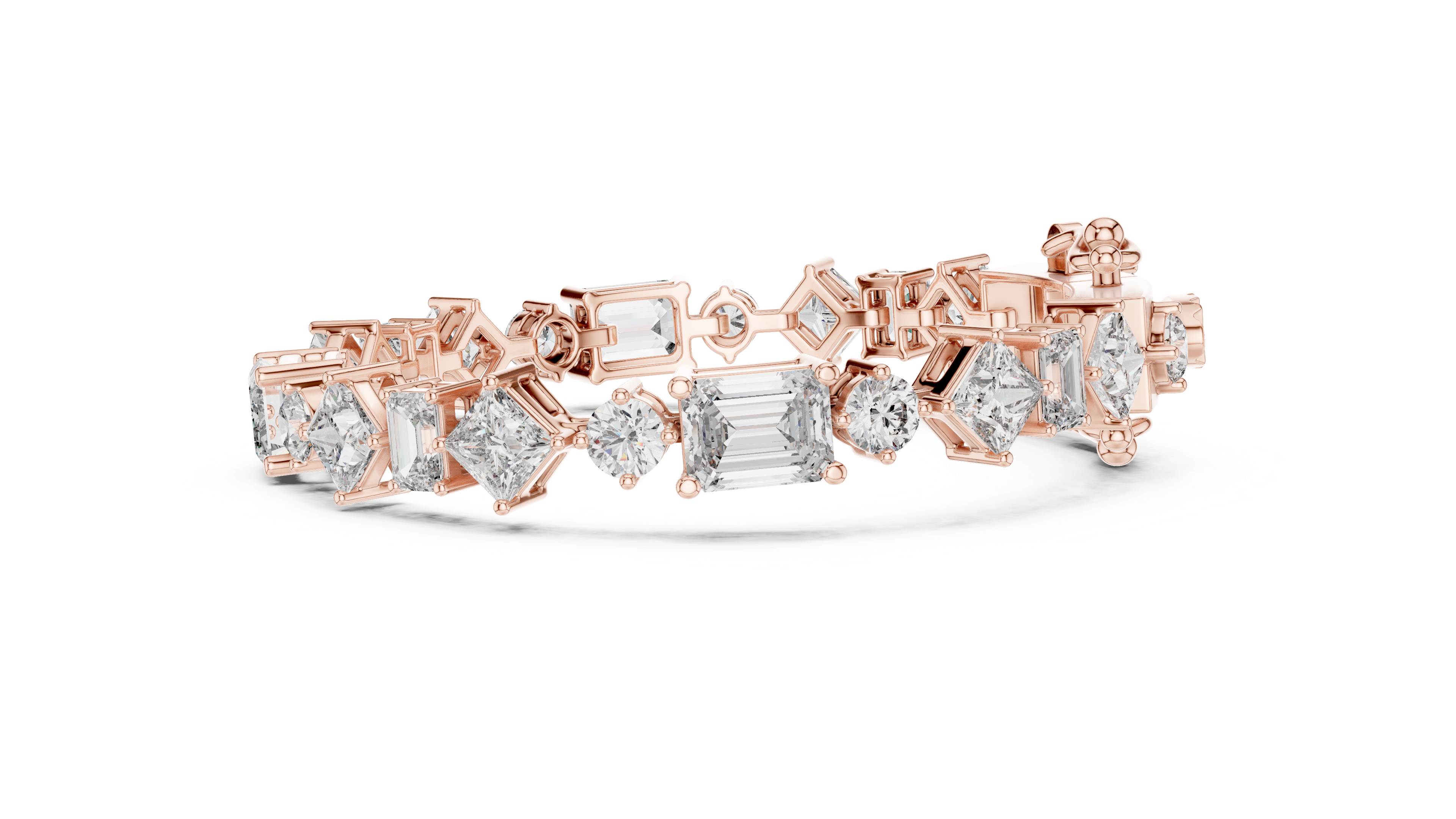 Refined with Emerald, Asscher, and Round Cut Diamonds