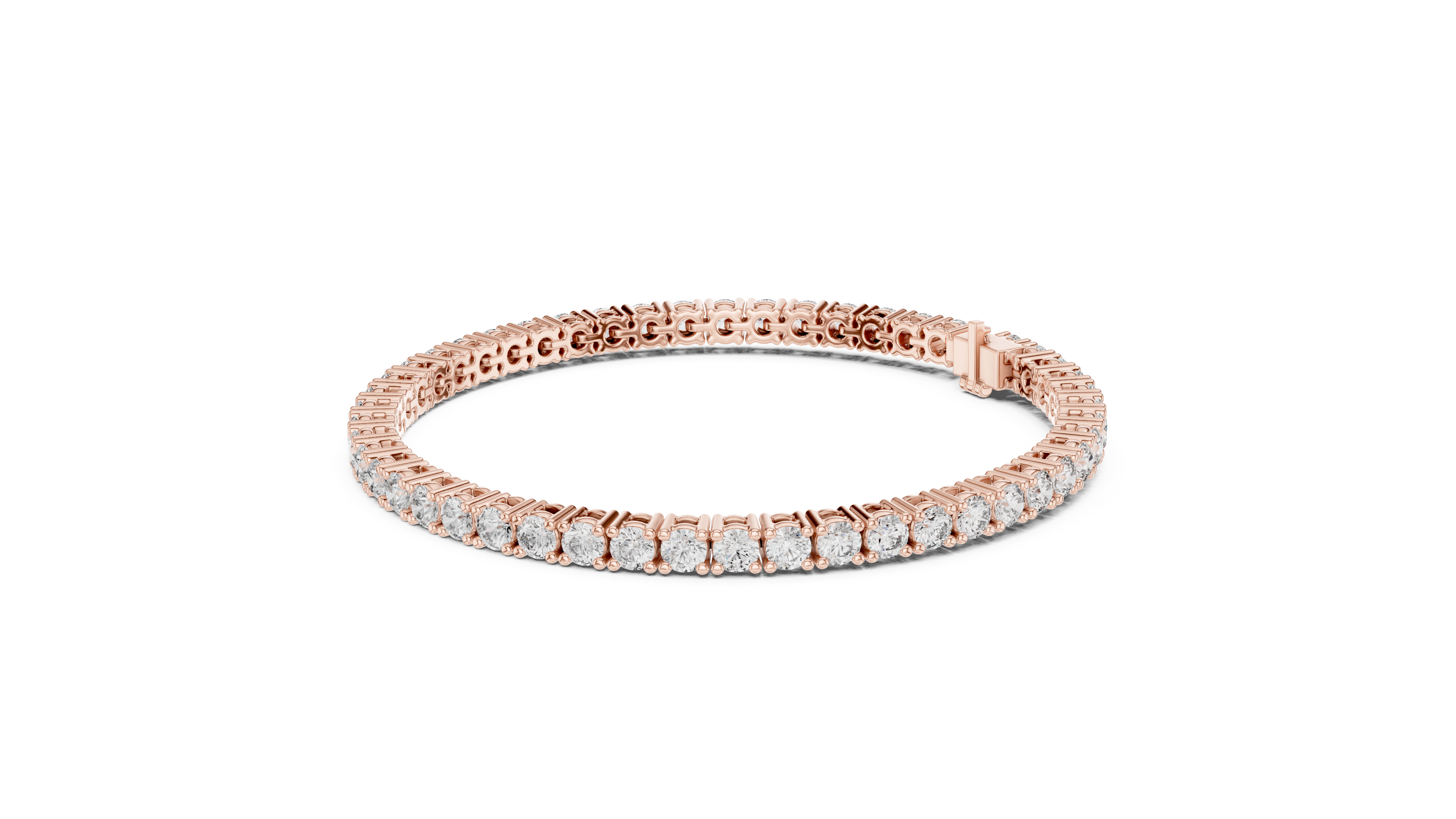 Round Brilliant Diamond Tennis Bracelet