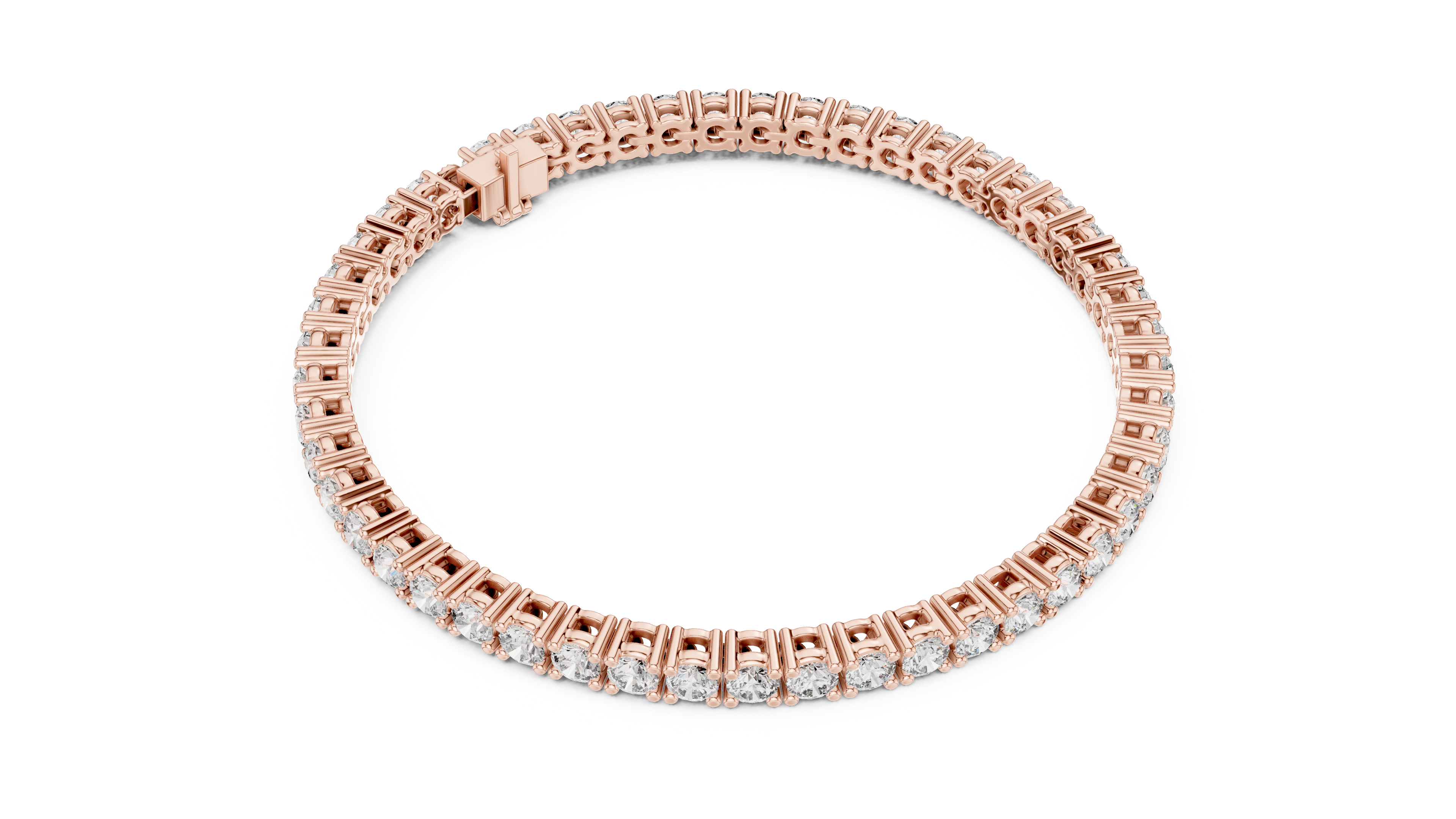 Round Brilliant Diamond Tennis Bracelet