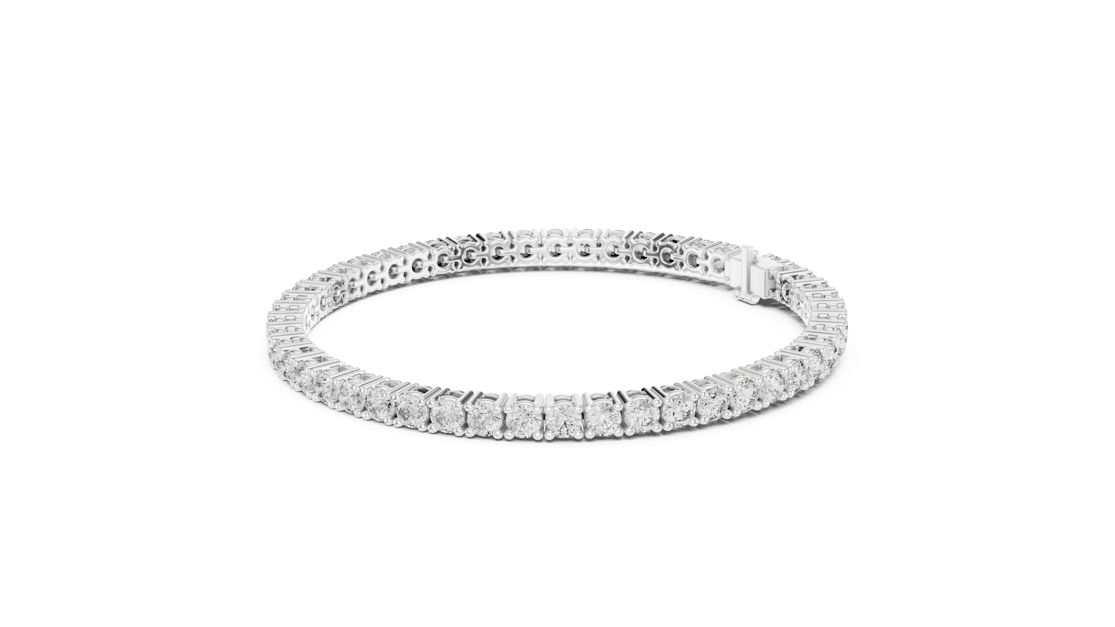 Round Brilliant Diamond Tennis Bracelet