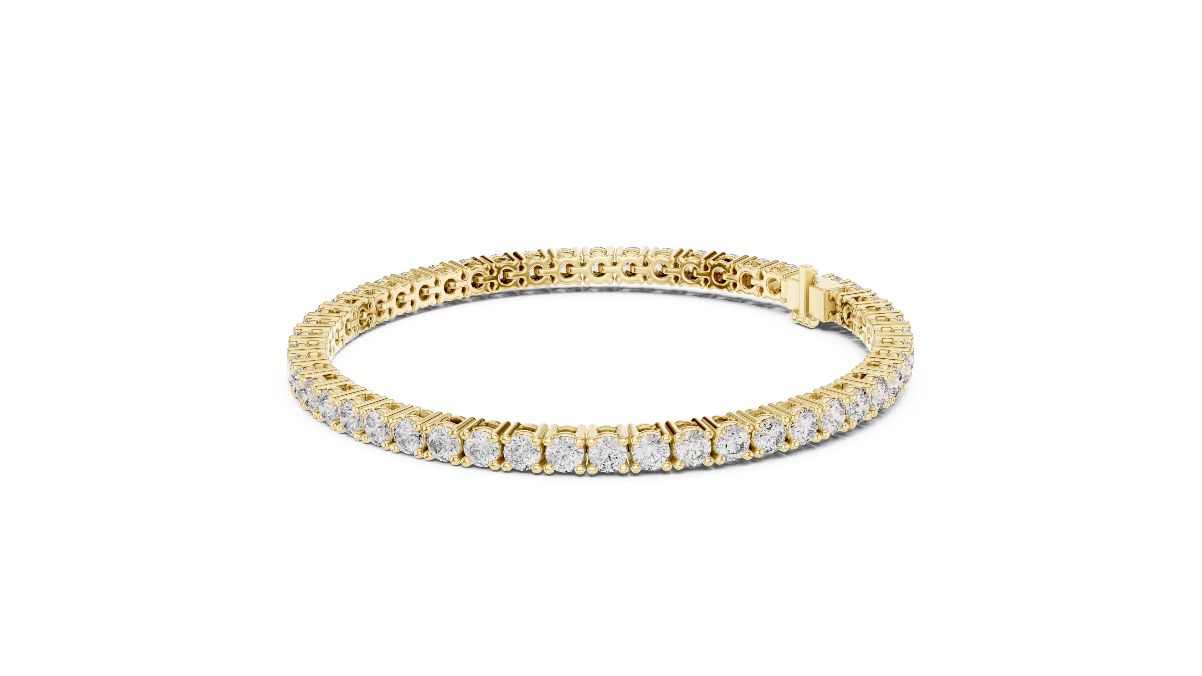 Round Brilliant Diamond Tennis Bracelet