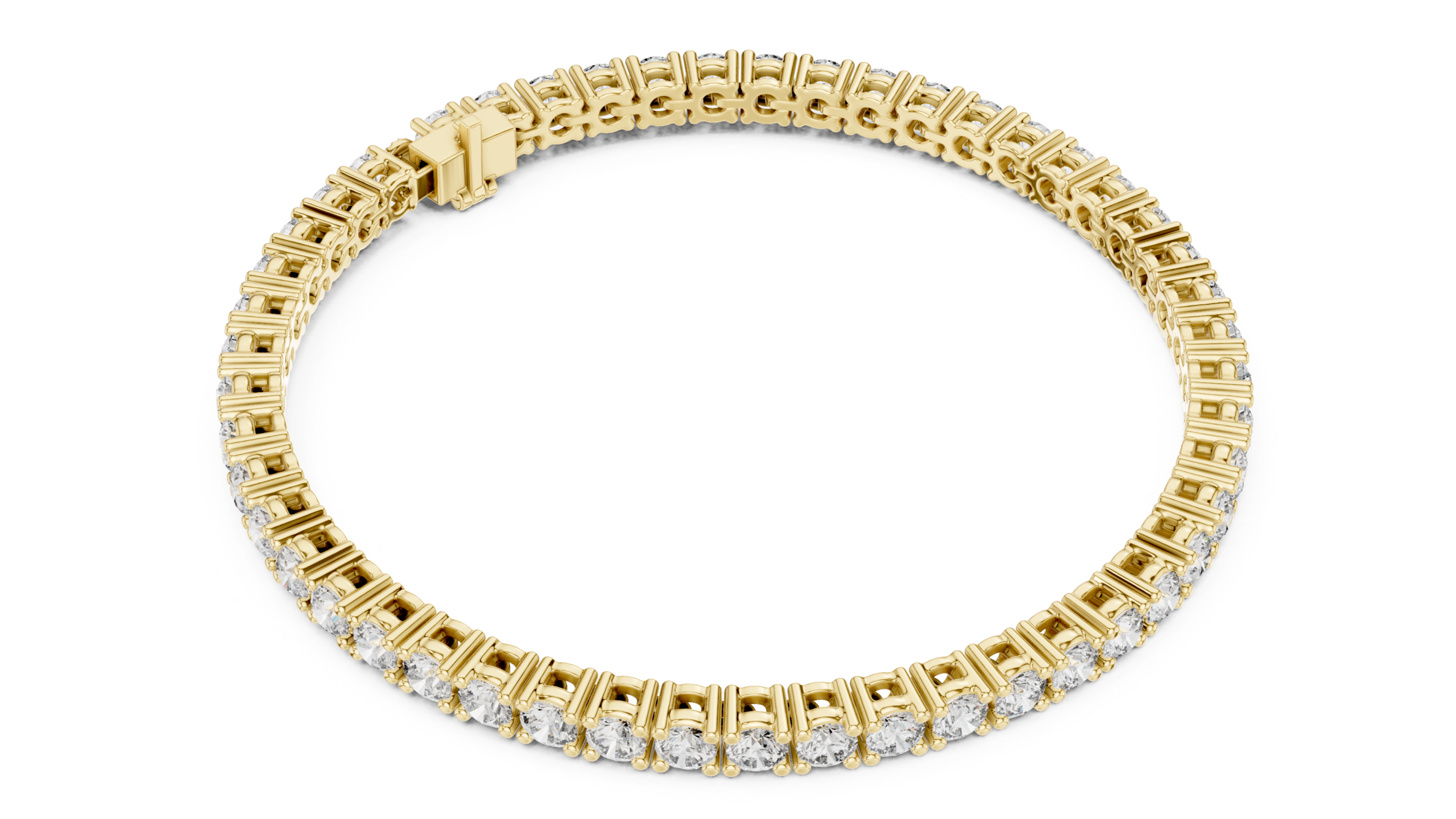 Round Brilliant Diamond Tennis Bracelet