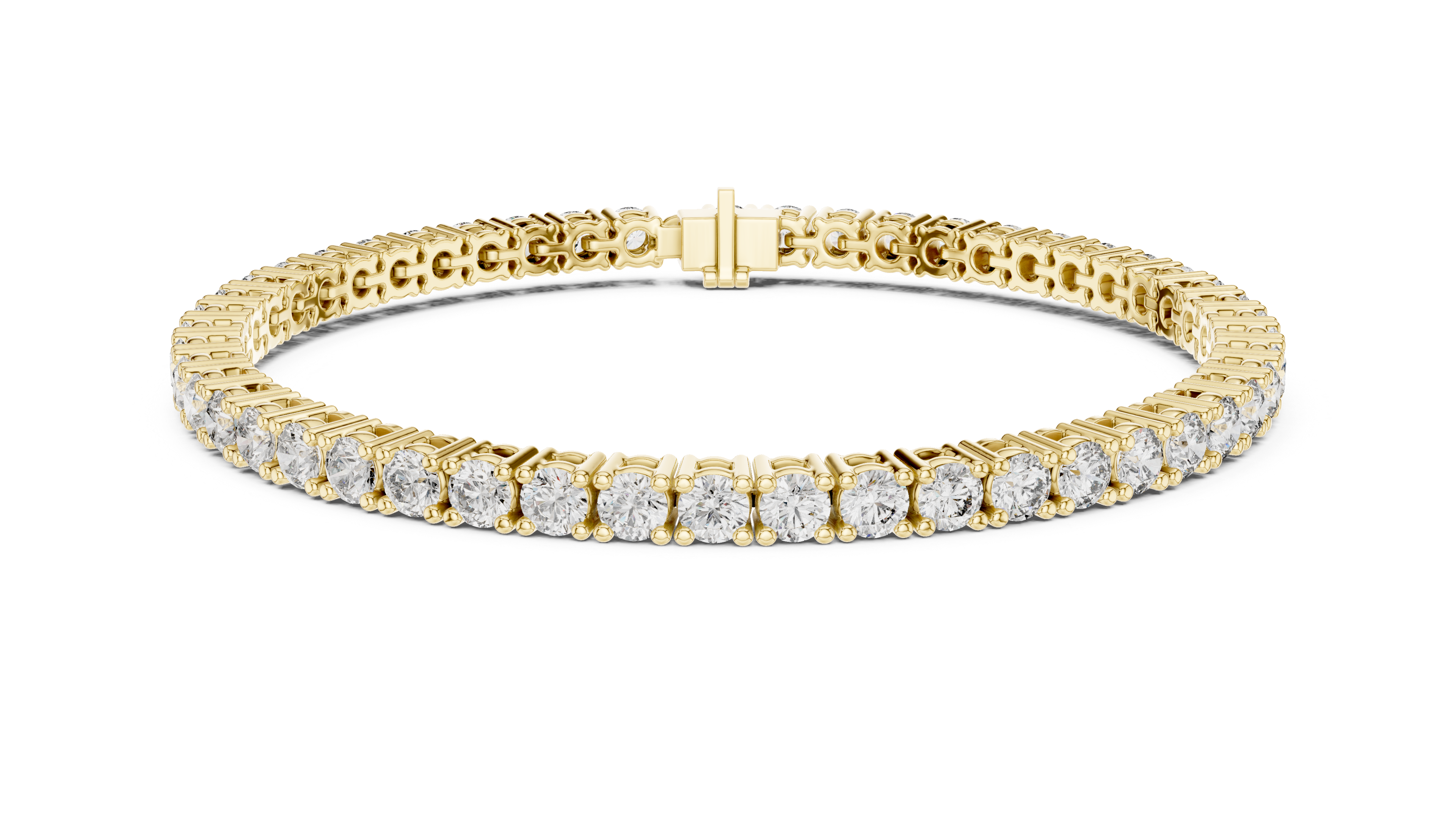 Round Brilliant Diamond Tennis Bracelet