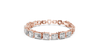 Elegant Rose Gold Diamond Bracelet