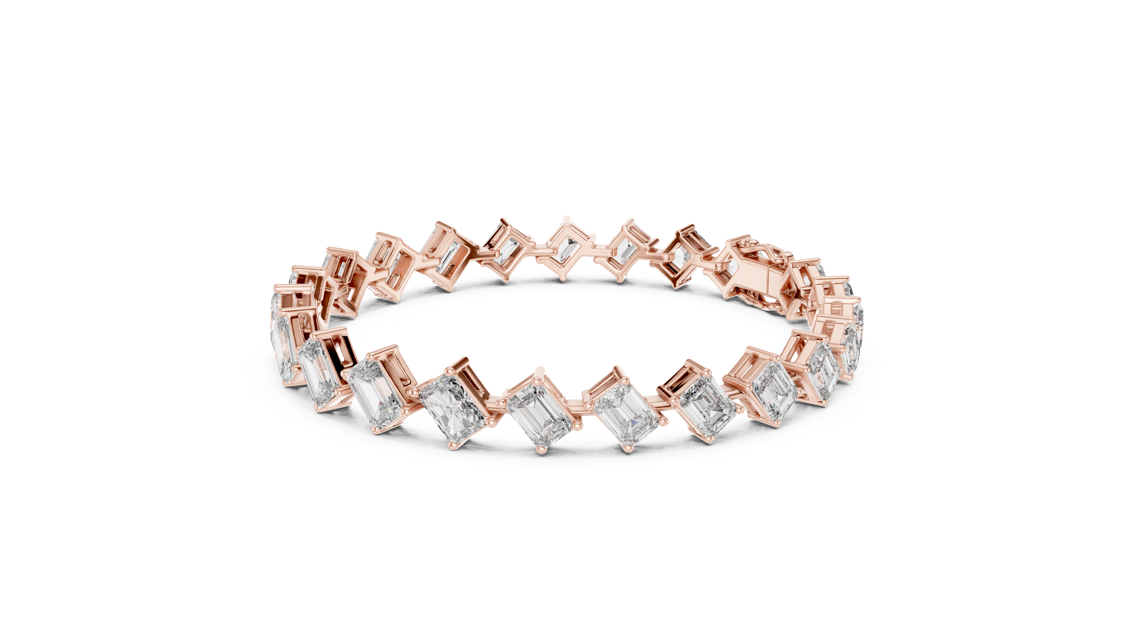 Elegant Square Diamond Bracelet