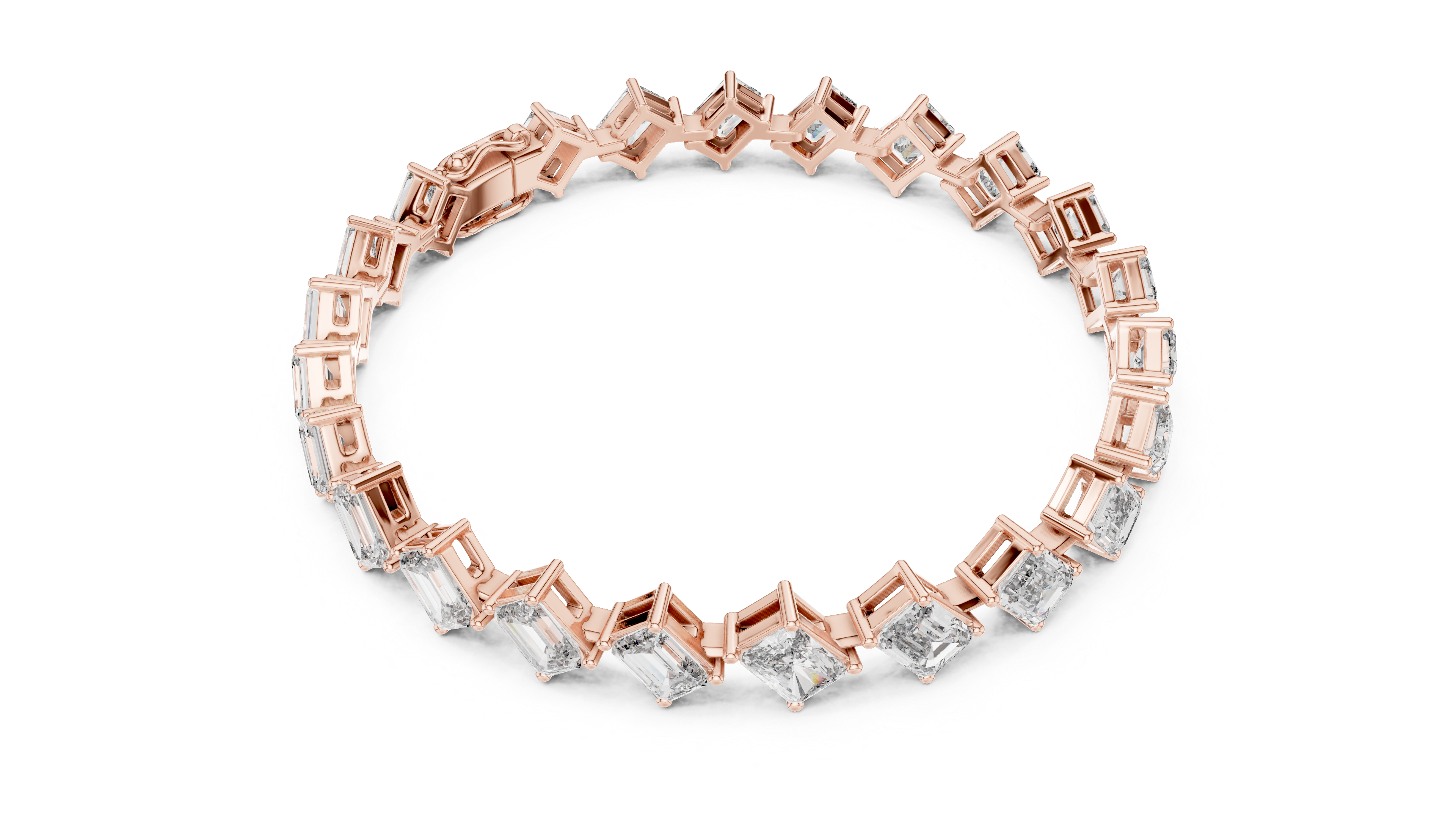 Elegant Square Diamond Bracelet