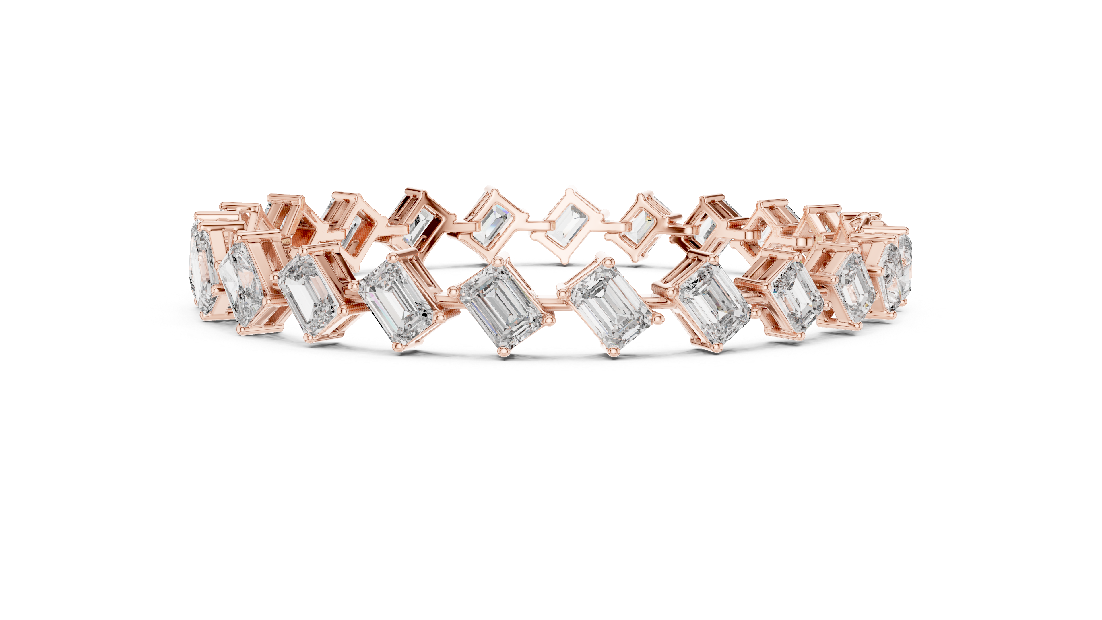 Elegant Square Diamond Bracelet