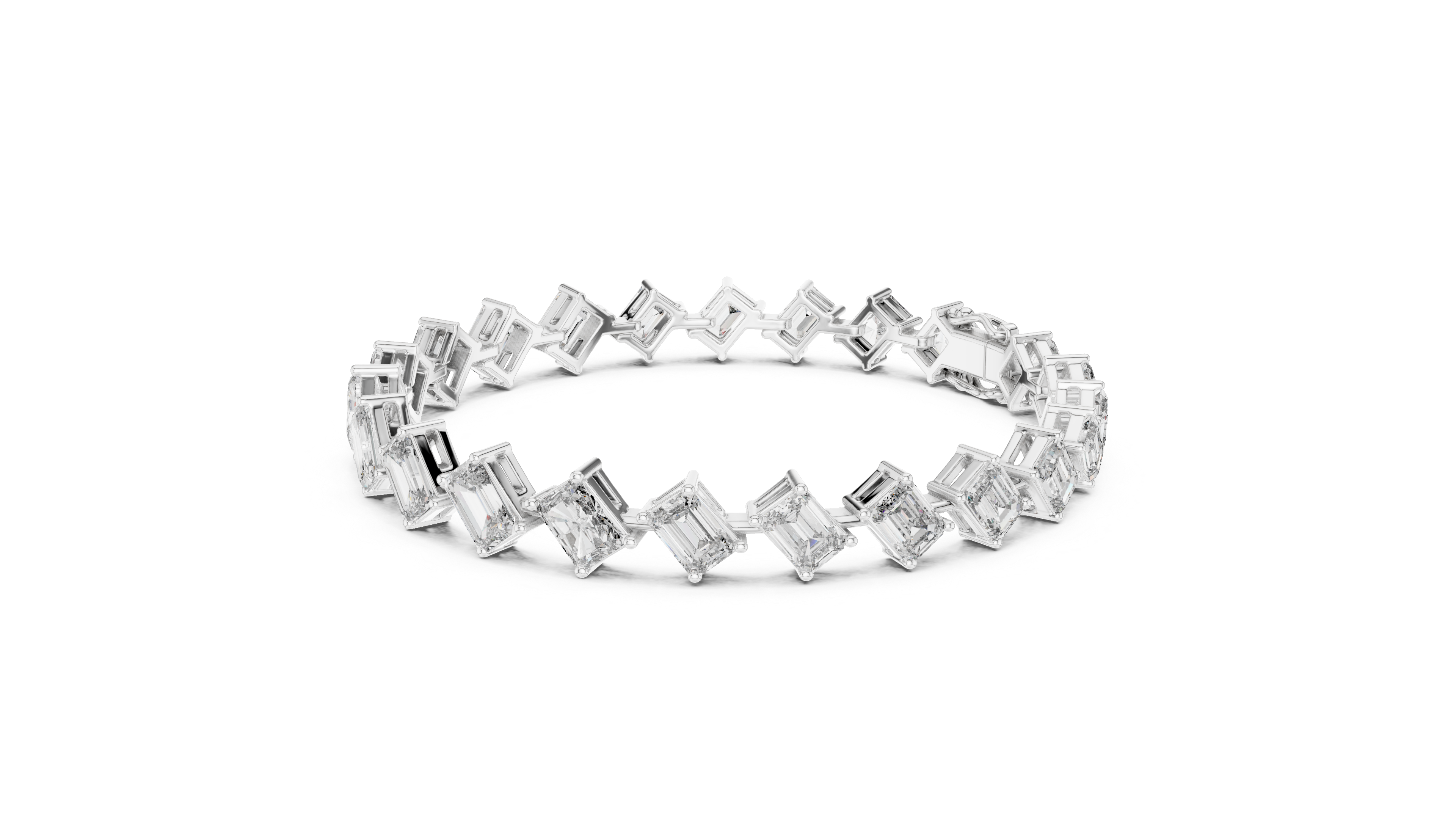 Elegant Square Diamond Bracelet