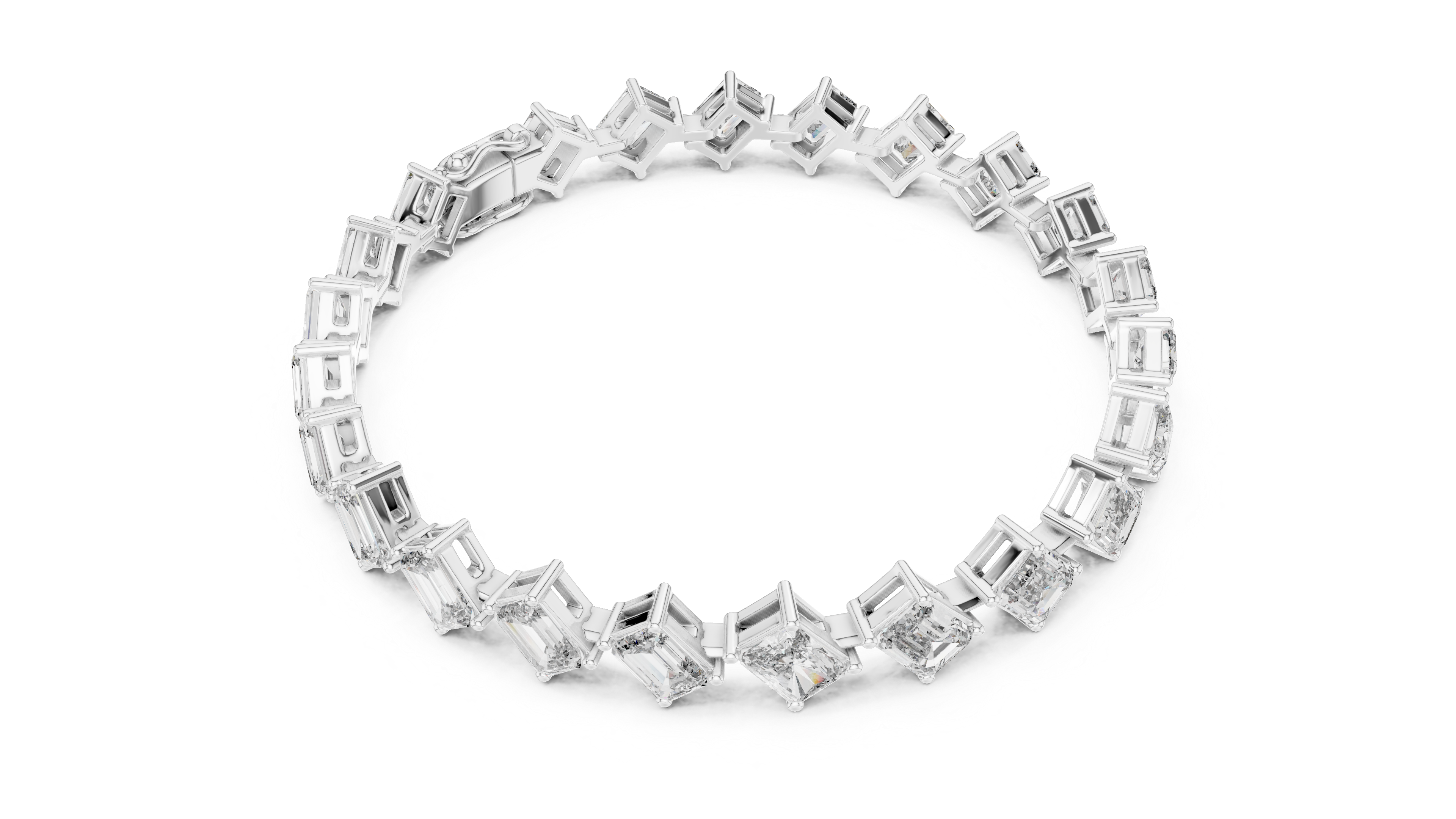Elegant Square Diamond Bracelet