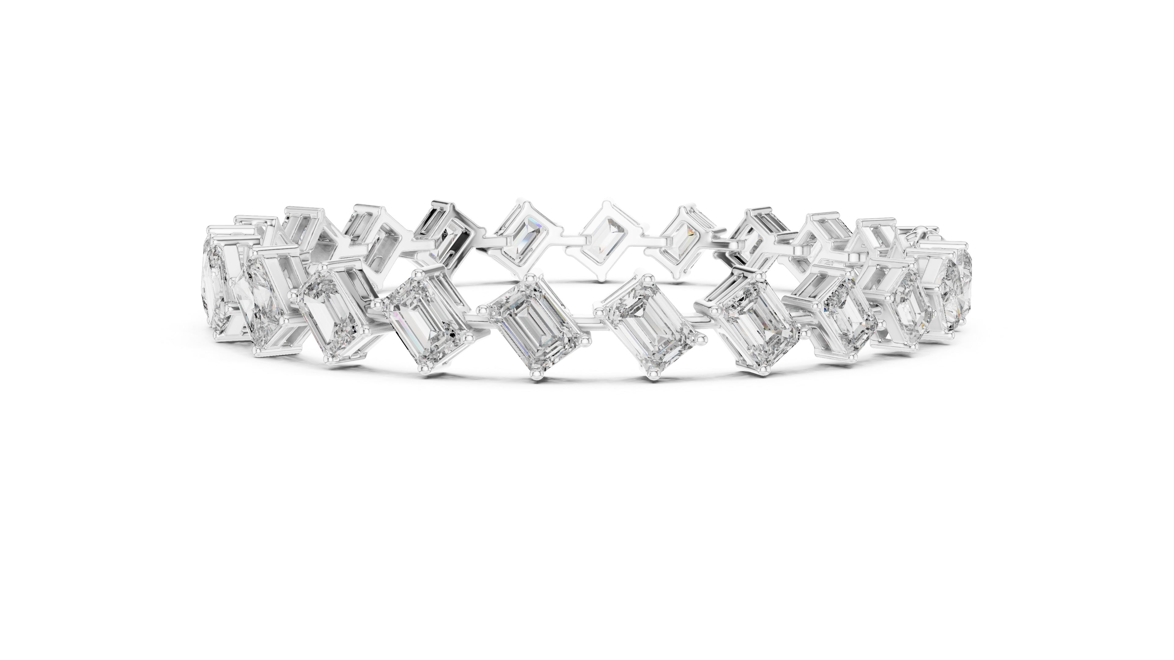 Elegant Square Diamond Bracelet