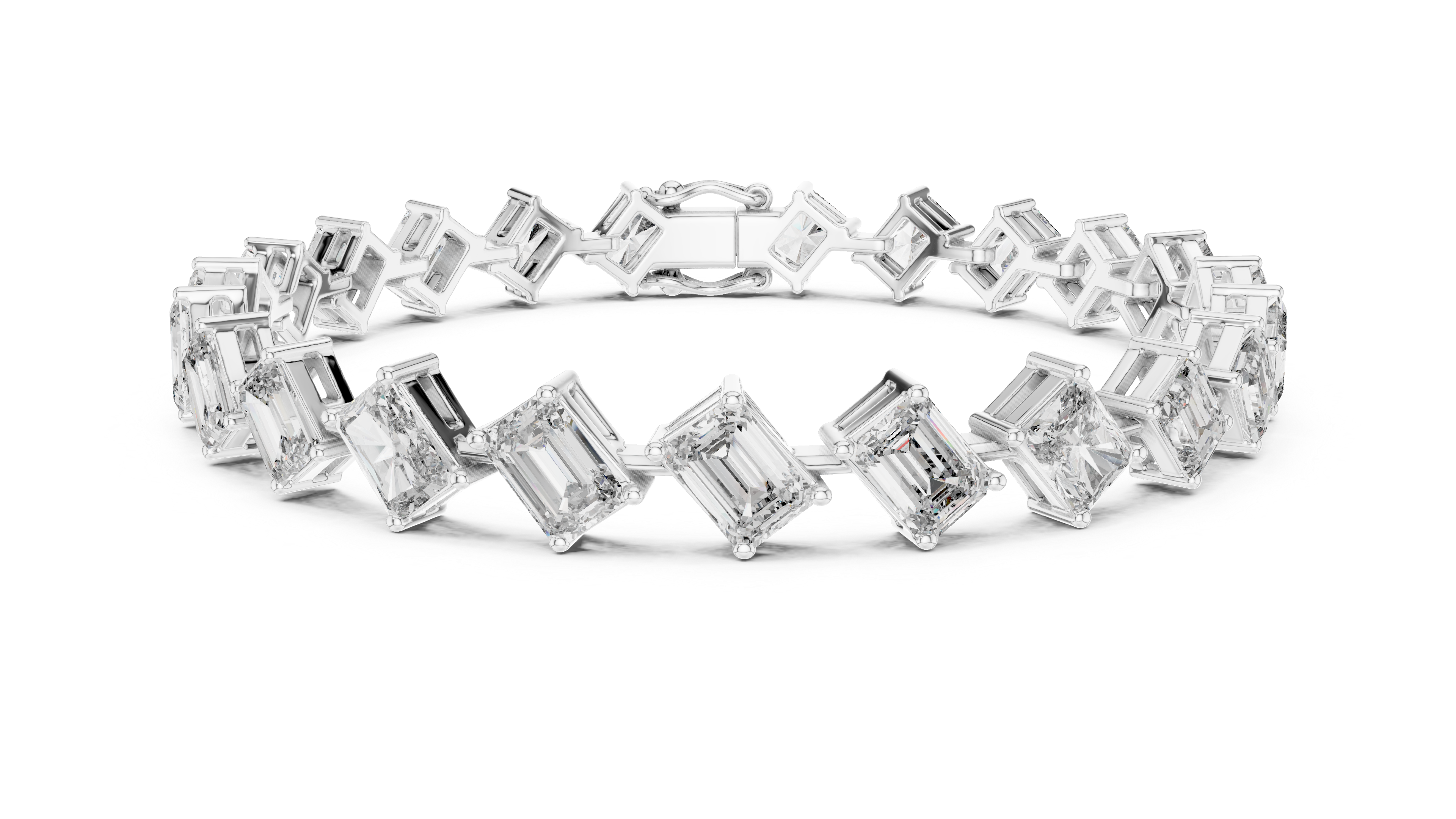 Elegant Square Diamond Bracelet