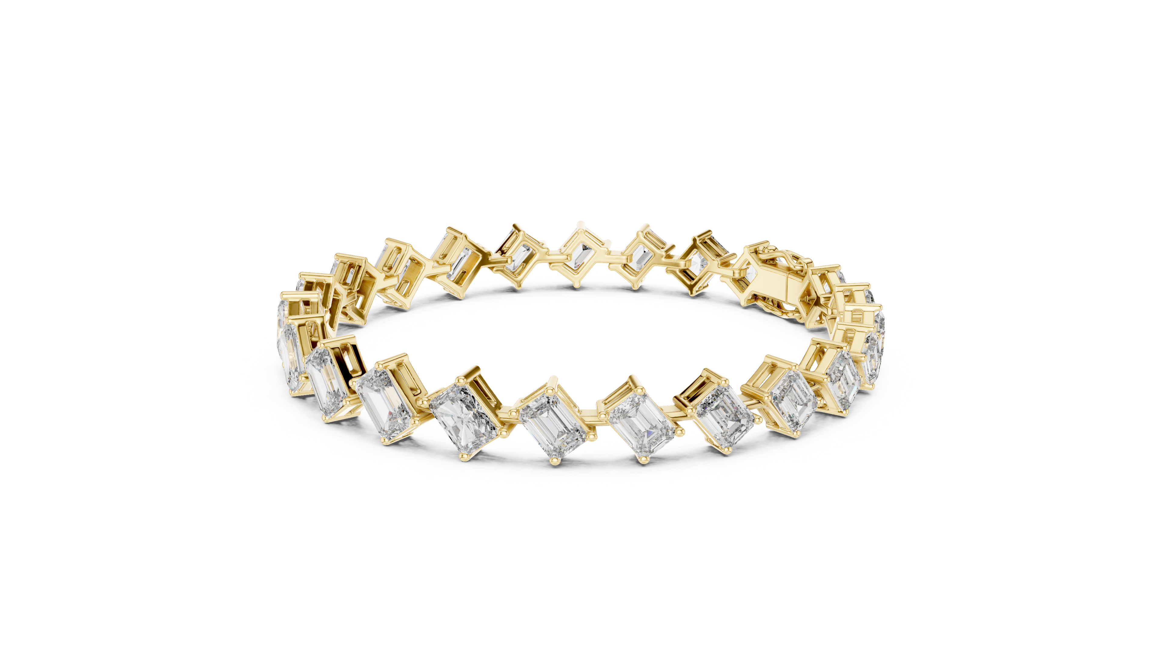 Elegant Square Diamond Bracelet