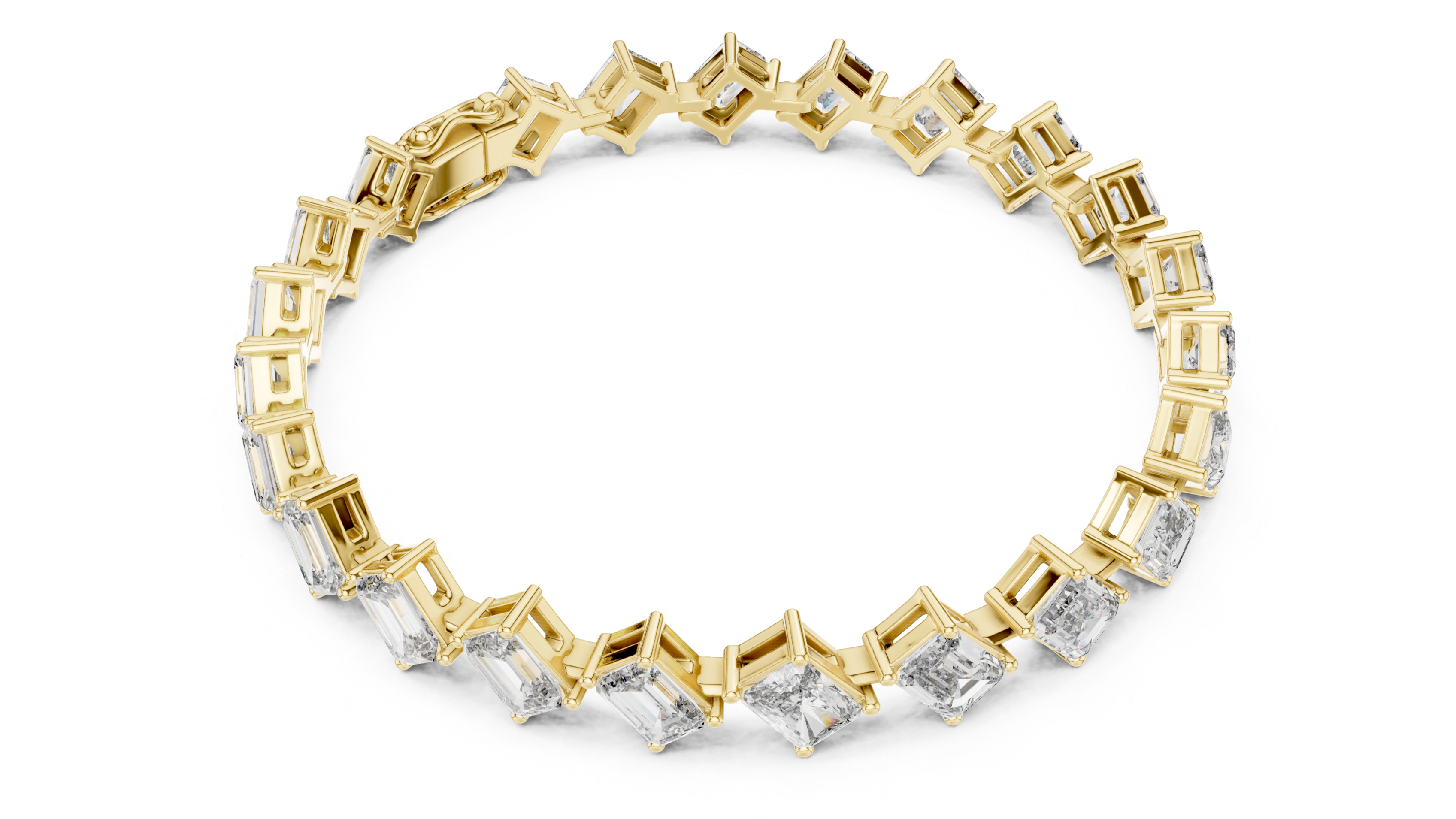 Elegant Square Diamond Bracelet