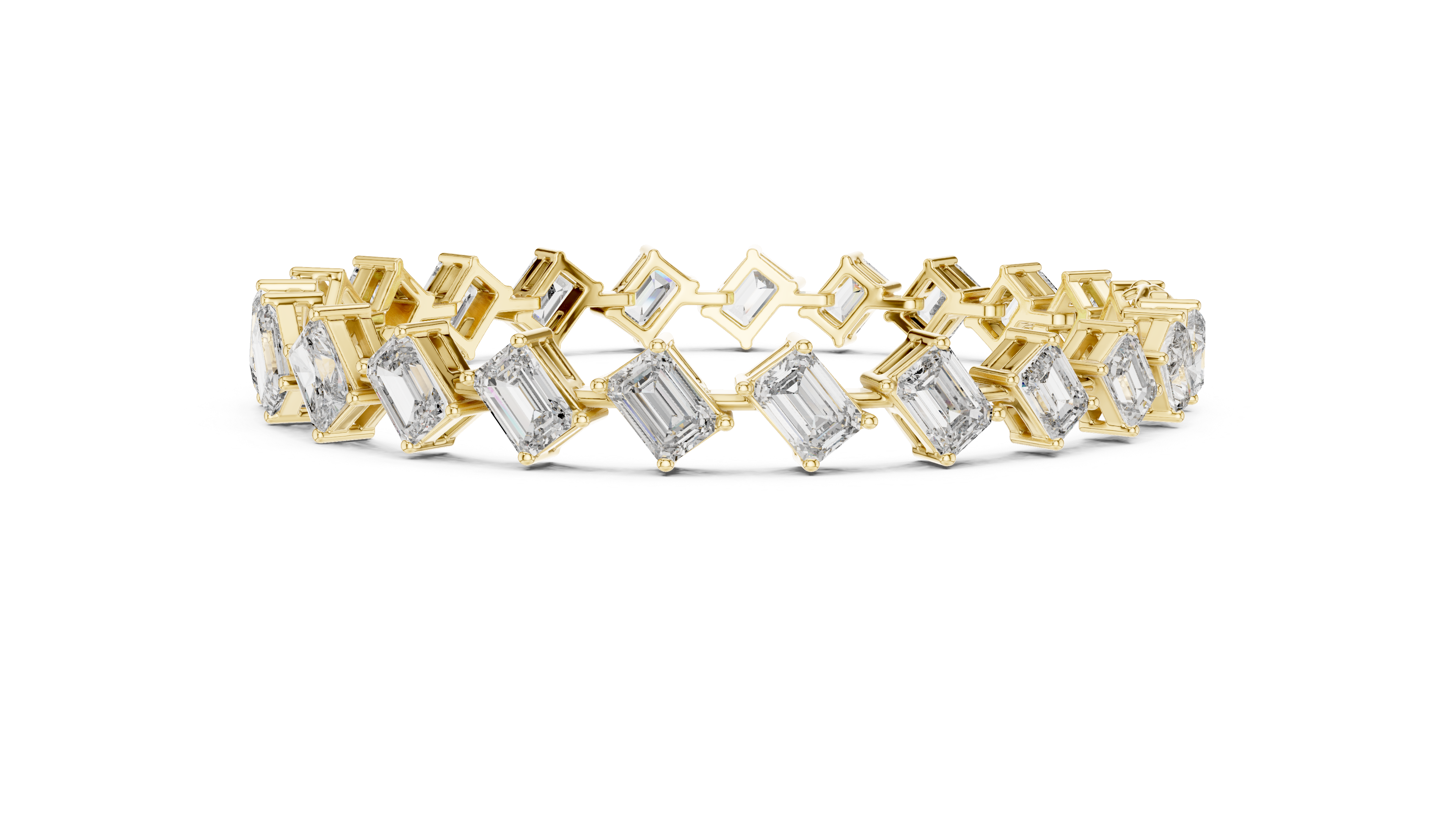 Elegant Square Diamond Bracelet