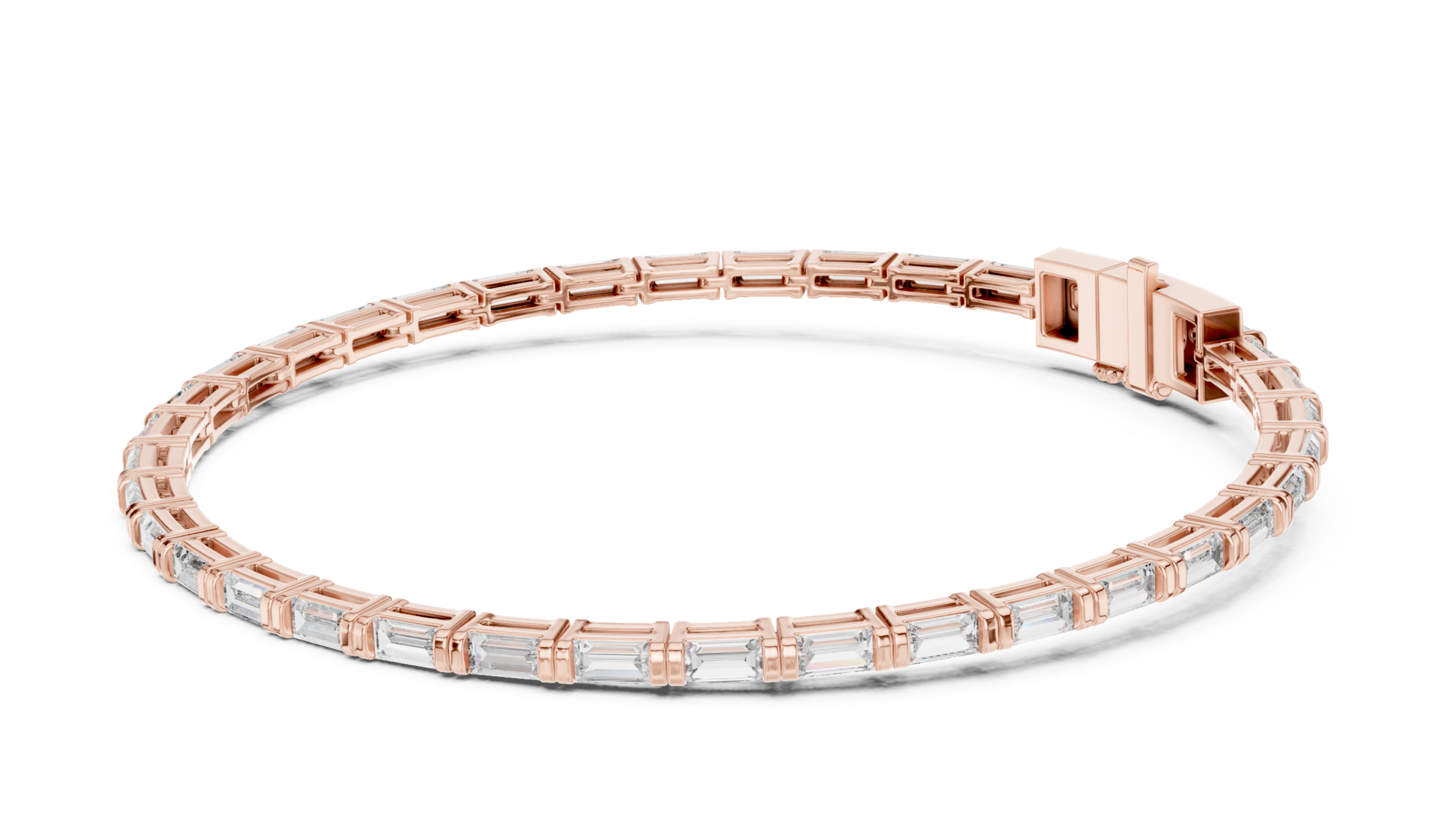 Sleek and Stylish Rose Gold Bracelet